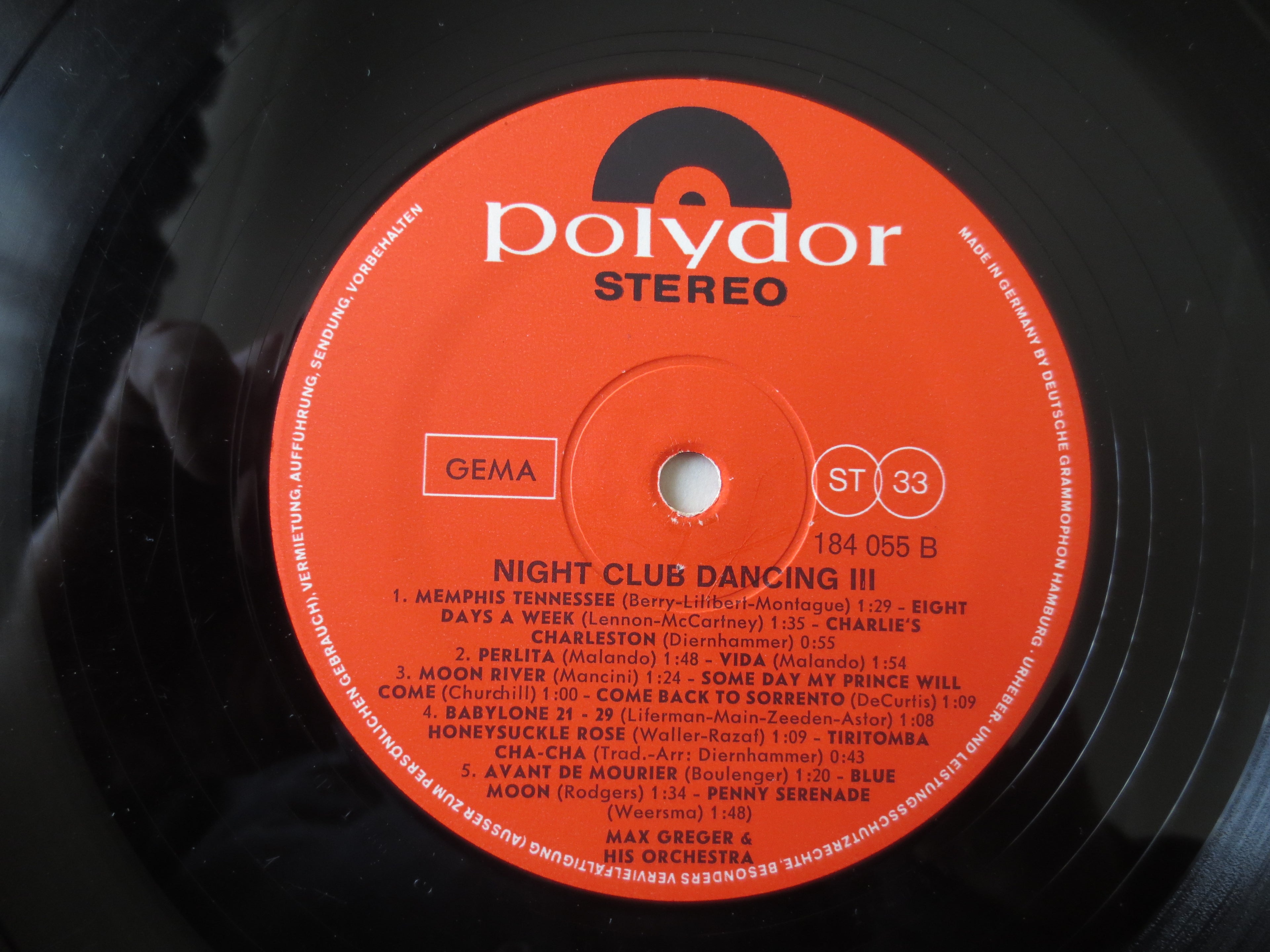Max Greger – Night Club Dancing (Vinyl LP)