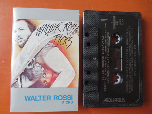 WALTER ROSSI, PICKS, Walter Rossi Tape, Walter Rossi Album, Tape Cassette, Classic Rock Tapes, Rock Cassette, Cassette Music