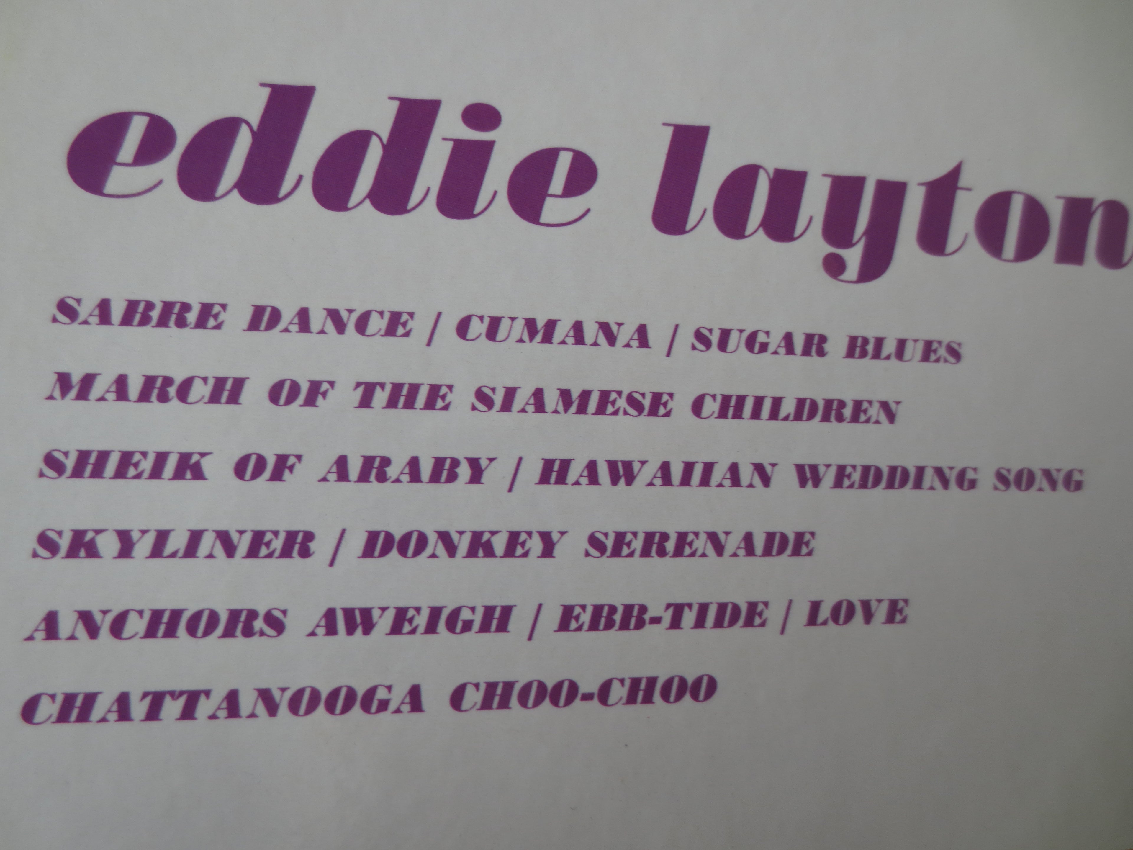 Eddie Layton – Organ Sounds and Percussion (1962) Vinyl LP