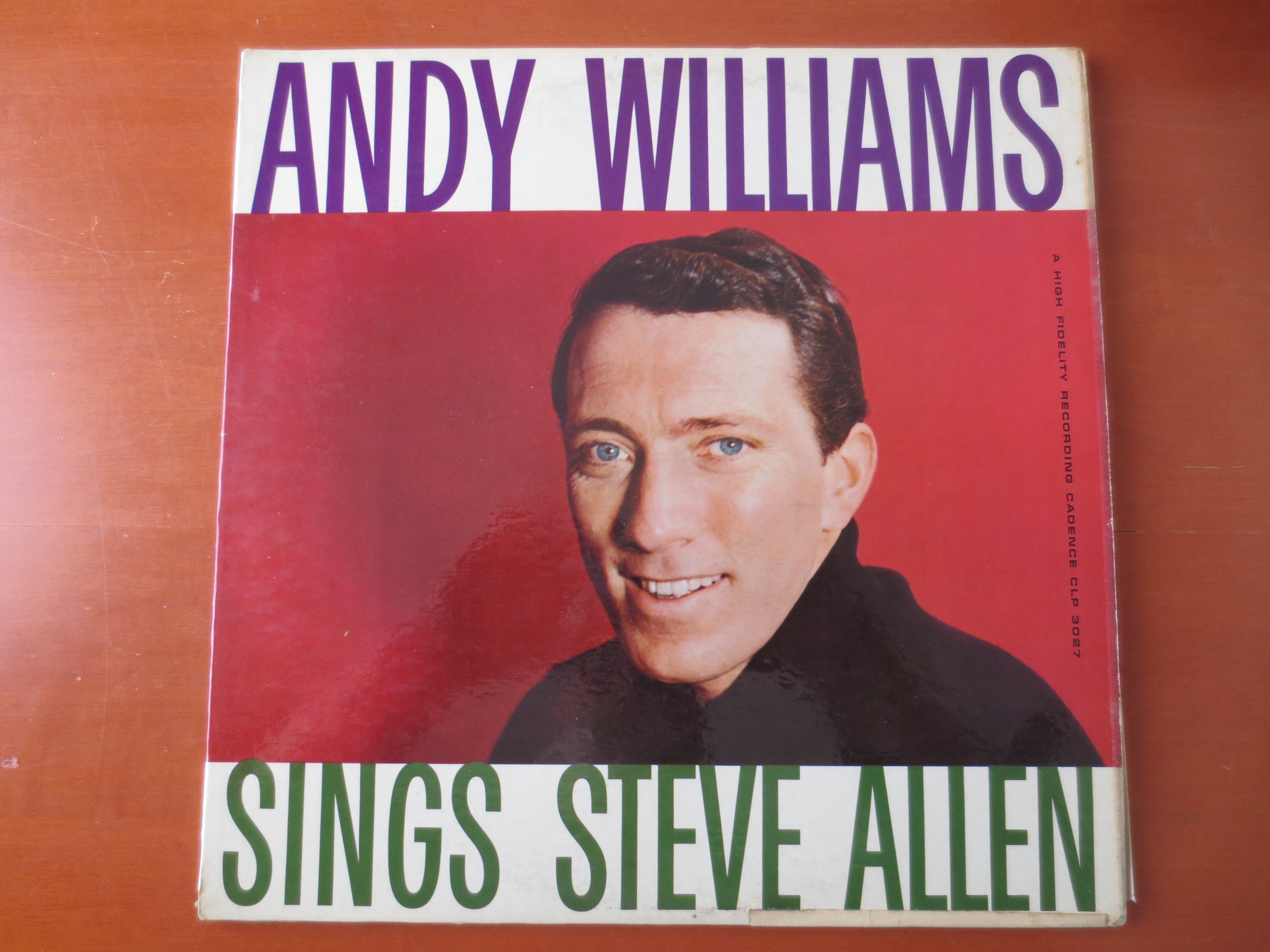 Andy Williams – Sings Steve Allen (1956) Vinyl LP