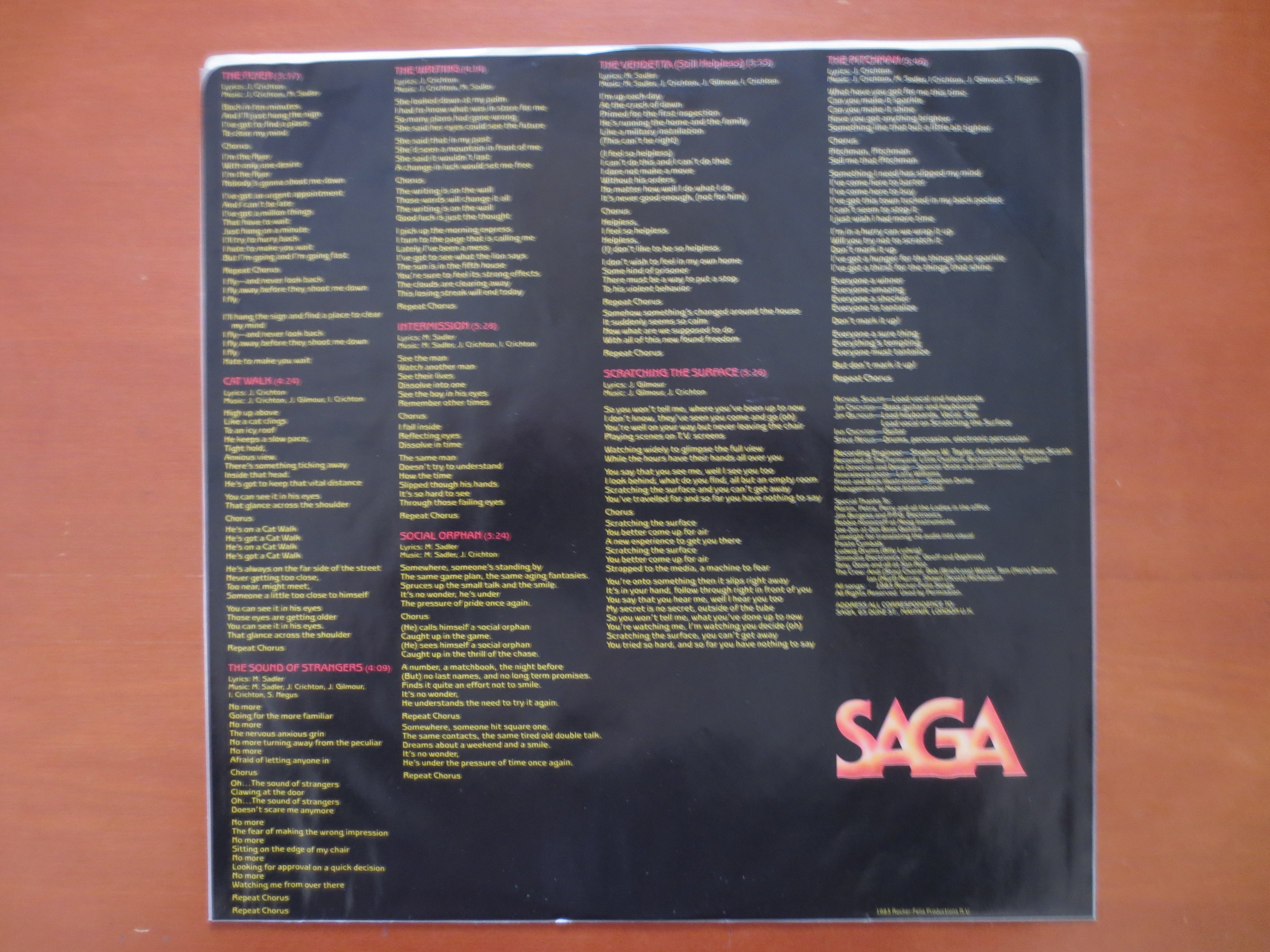 SAGA, Heads or Tails, SAGA Album, SAGA Record, Saga Lp, Saga Vinyl, Vintage Vinyl, Record Vinyl, Records, Lps, 1983 Records