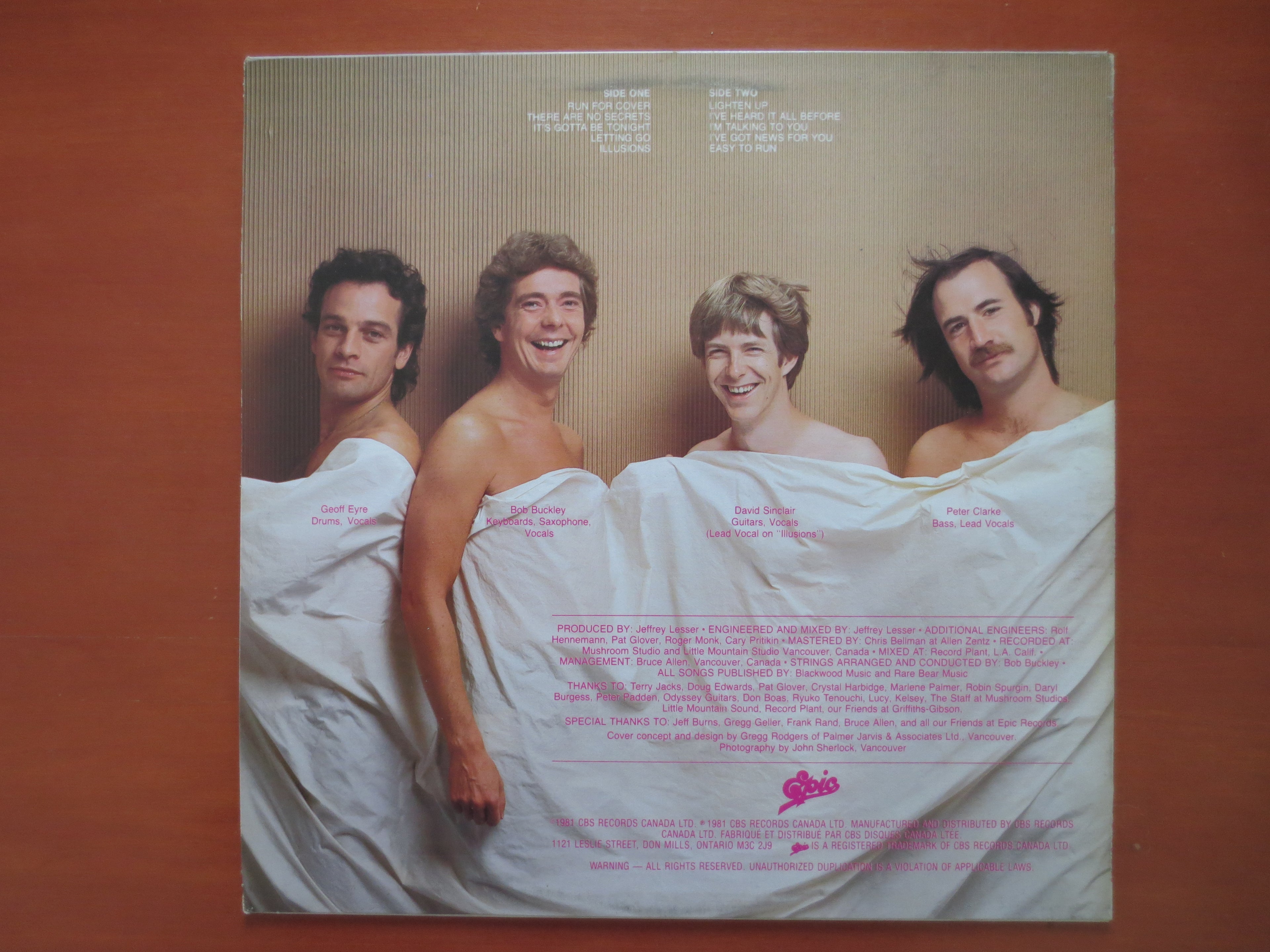 Straight Lines – Run for Cover (1981) Vinyl LP