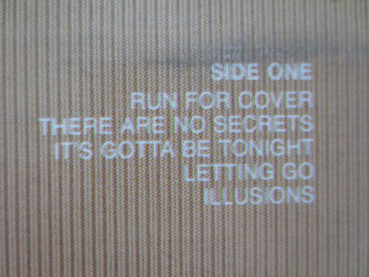 STRAIGHT LINES, Run For COVER, Straight Lines Vinyl, Straight Lines Album, Vinyl Records, Rock Album, Vinyl, 1981 Records