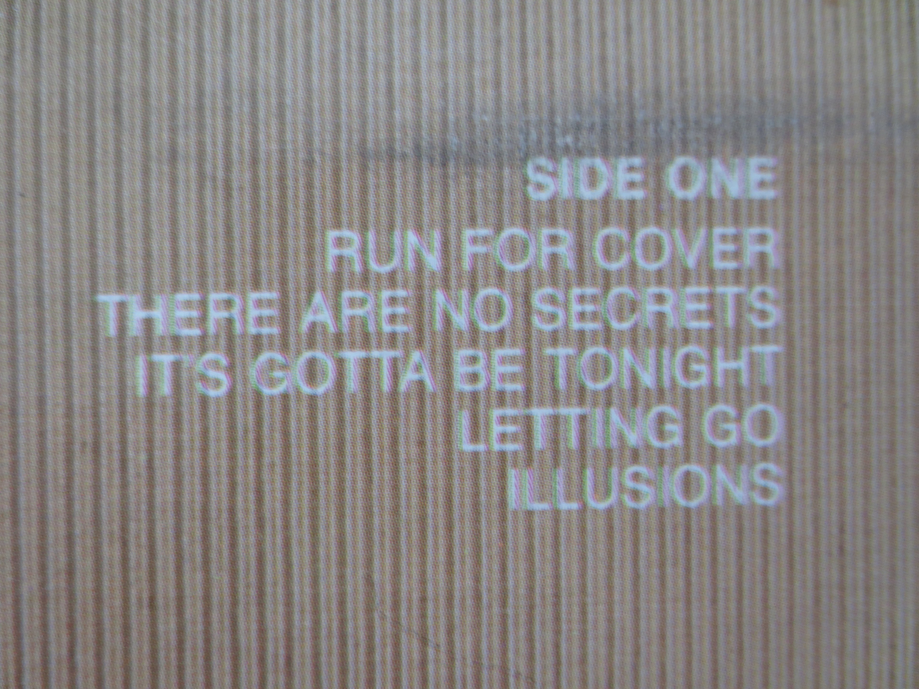 Straight Lines – Run for Cover (1981) Vinyl LP