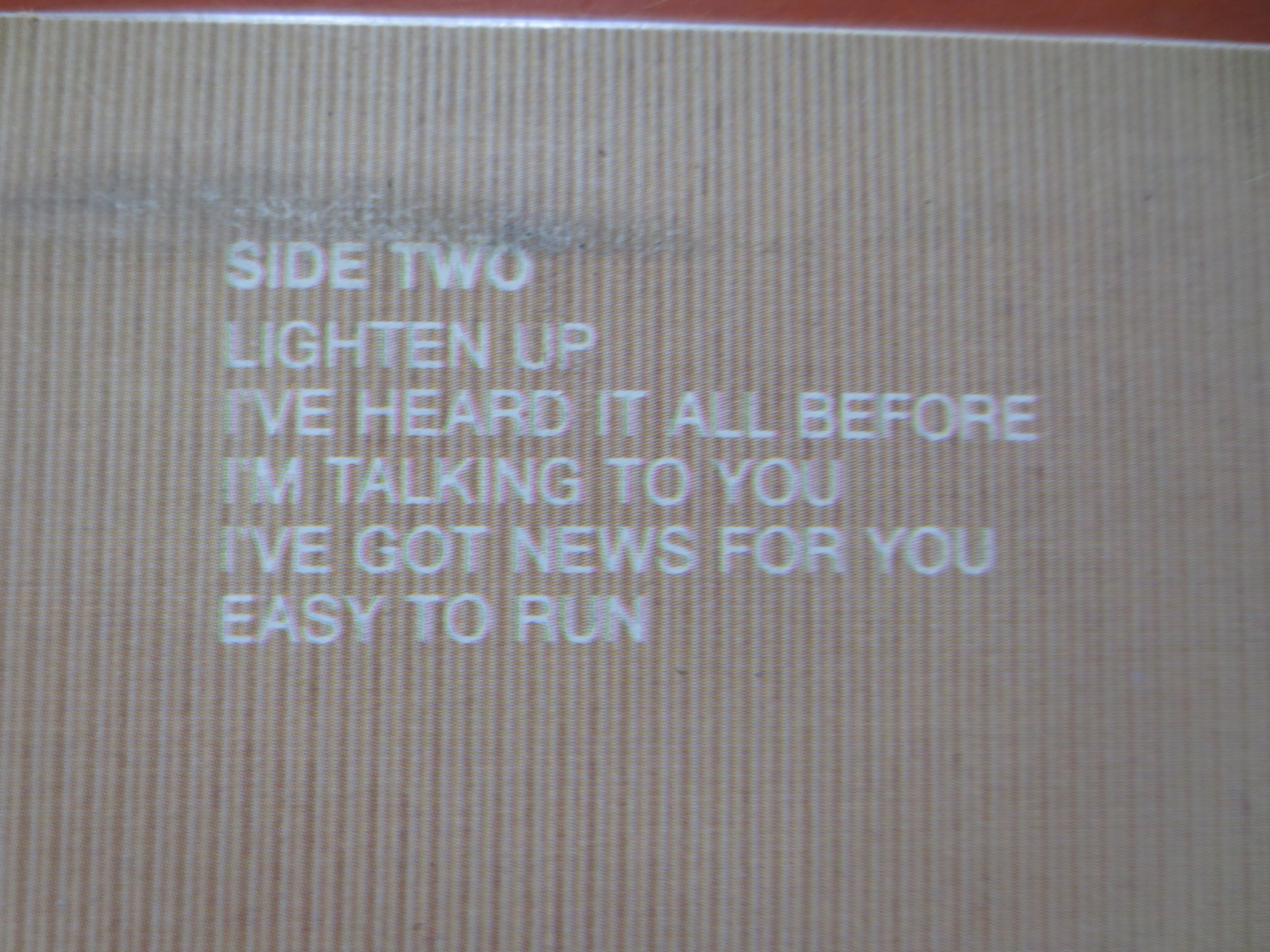 Straight Lines – Run for Cover (1981) Vinyl LP