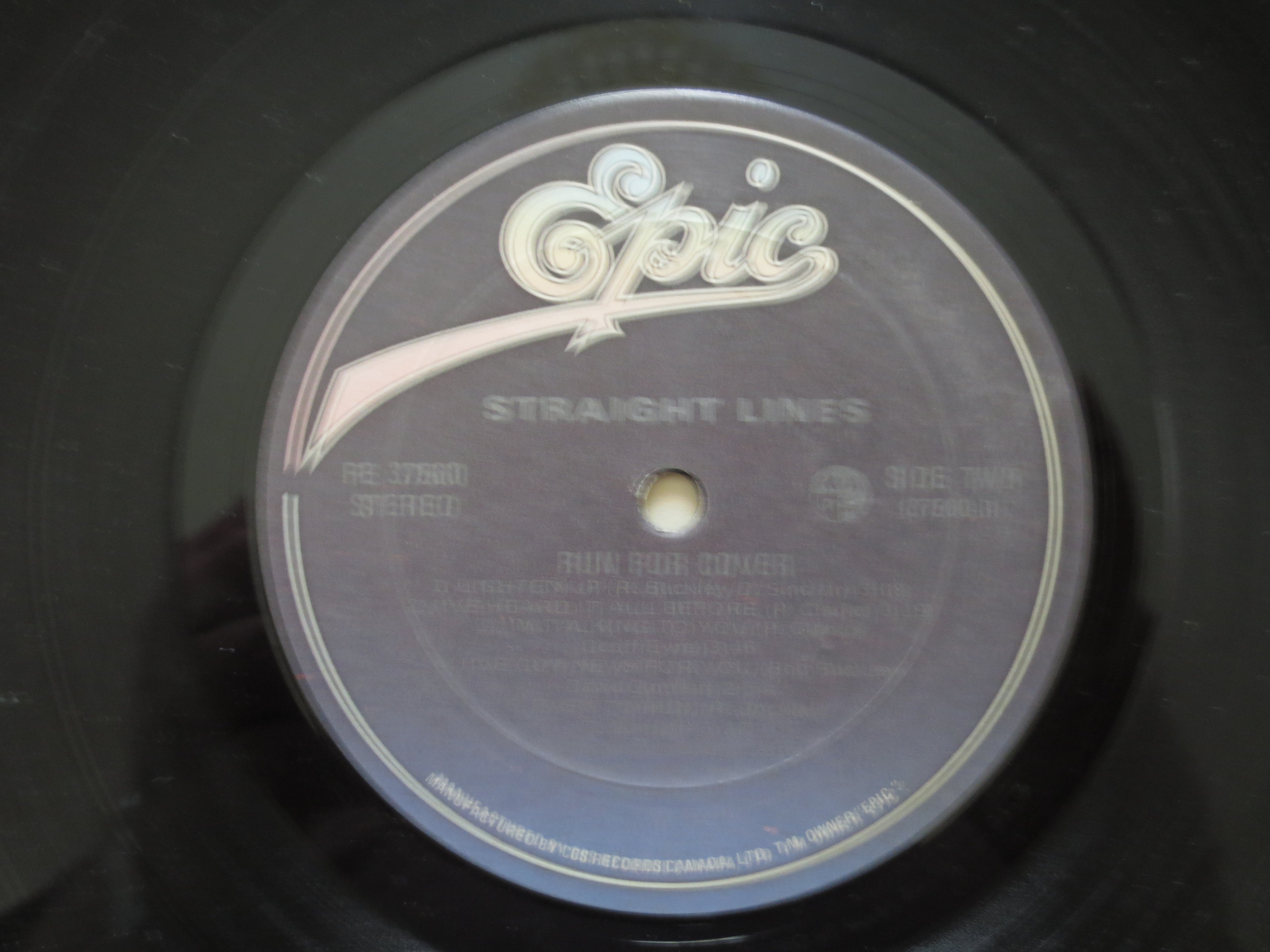 Straight Lines – Run for Cover (1981) Vinyl LP