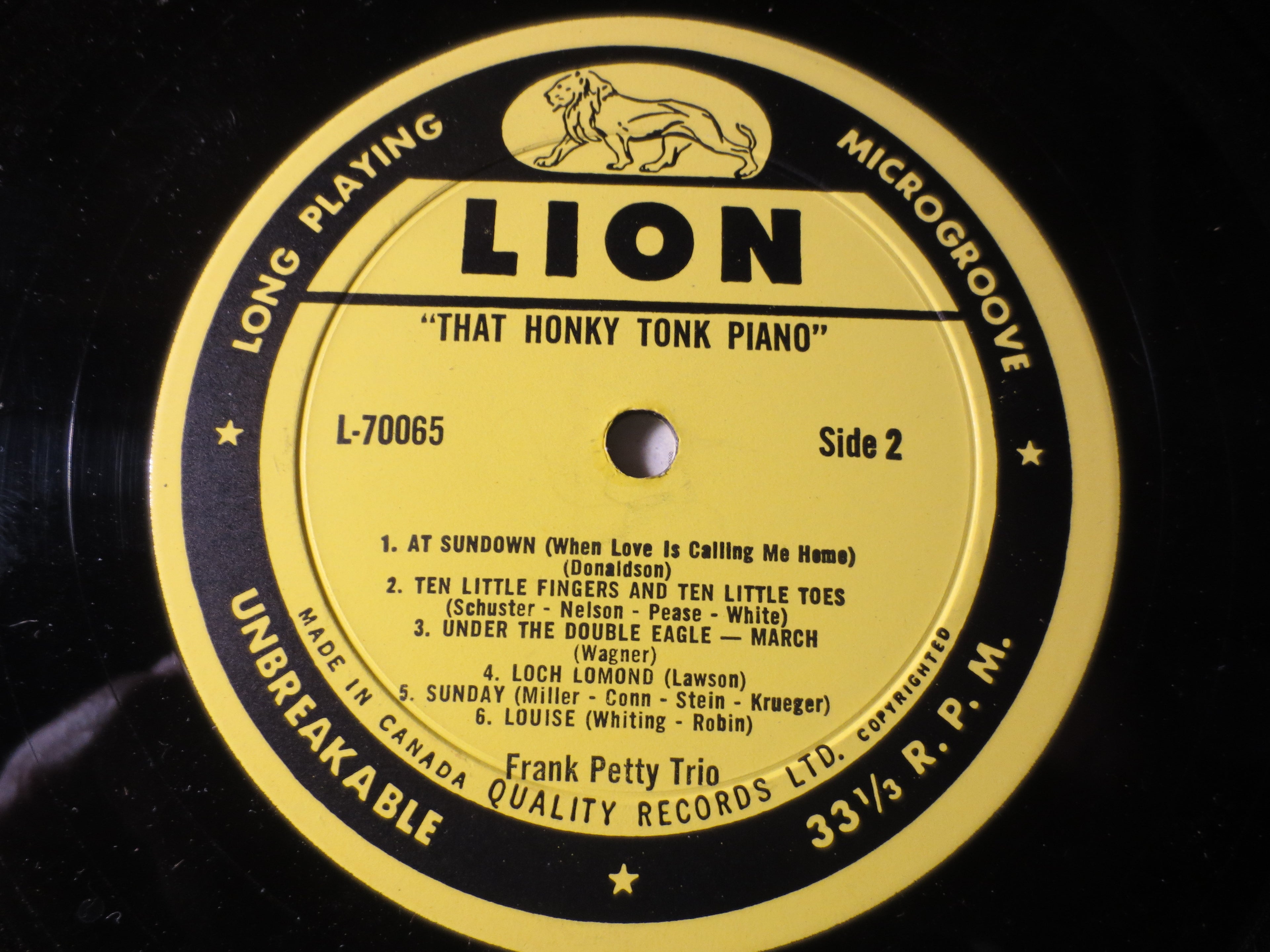 Frank Petty – That Honky Tonk Piano (Vinyl LP)