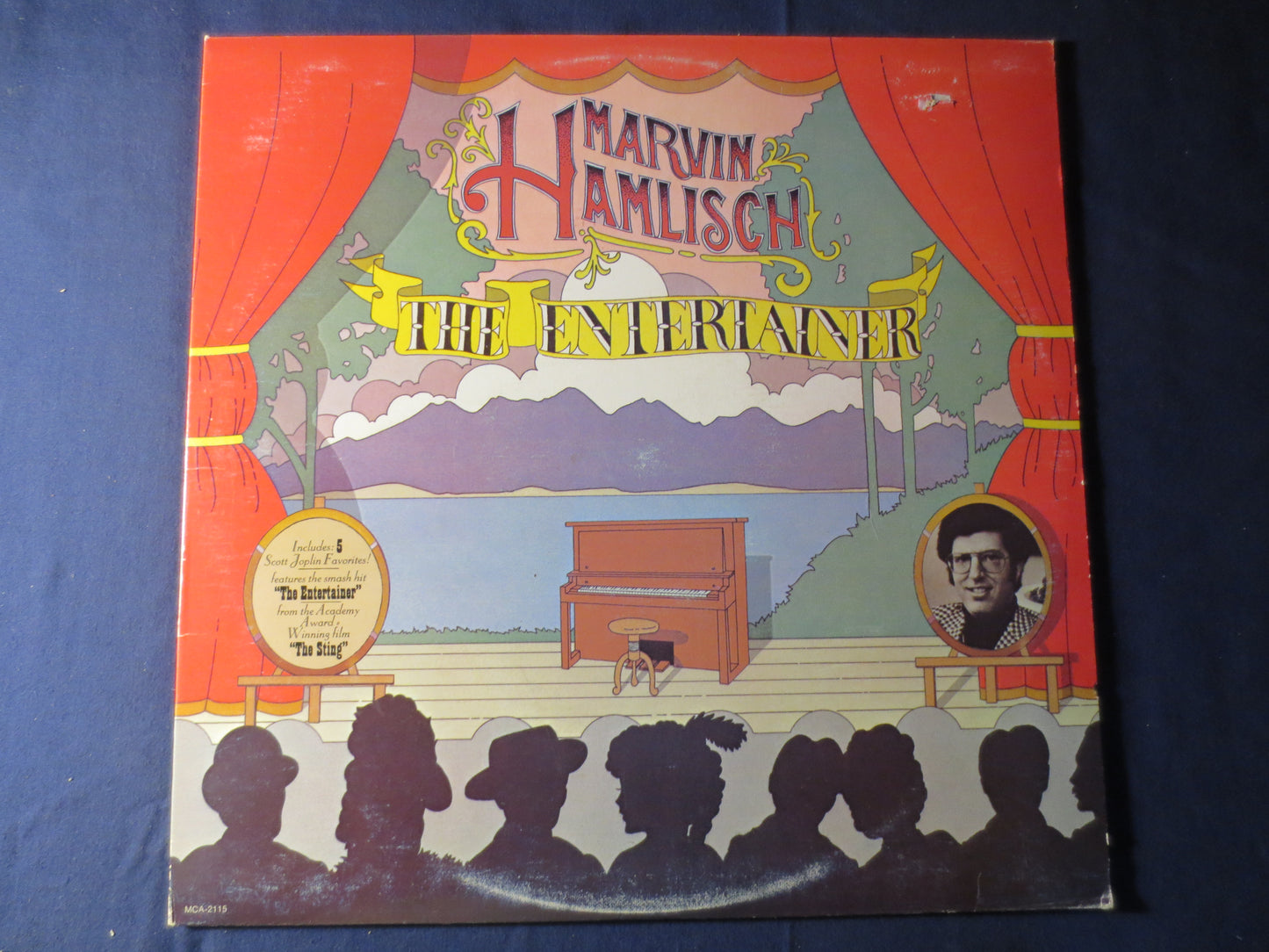 MARVIN HAMLISCH, The ENTERTAINER, Scott Joplin Records, Ragtime Records, Vintage Vinyl, Records, Vinyl Album, 1974 Records