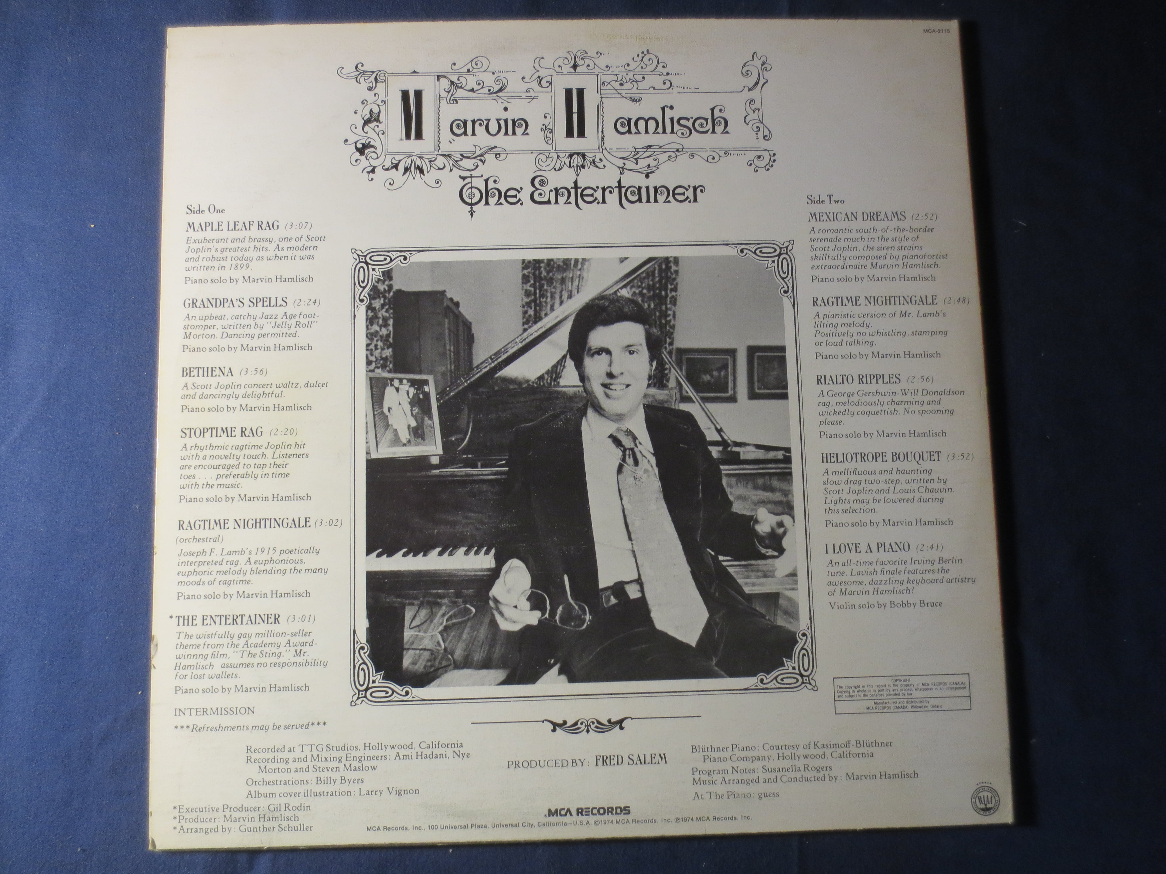Marvin Hamlisch – The Entertainer (1974) [Vinyl LP]