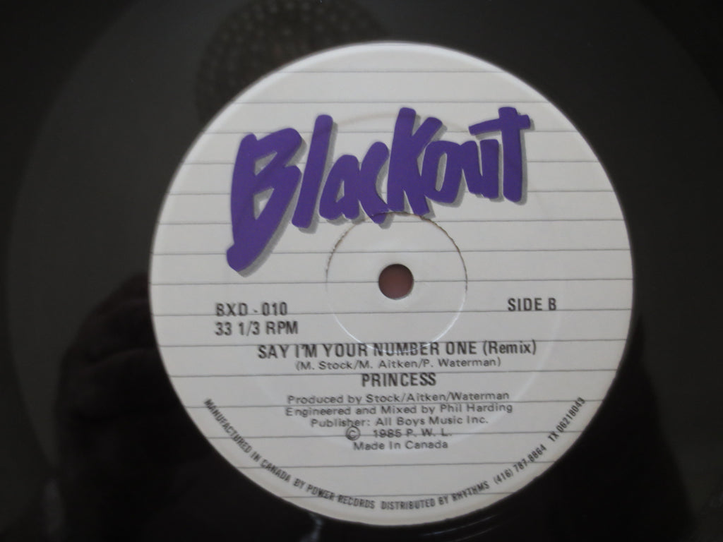 Princess – Say I'm Your Number One (1985) 45 RPM Vinyl