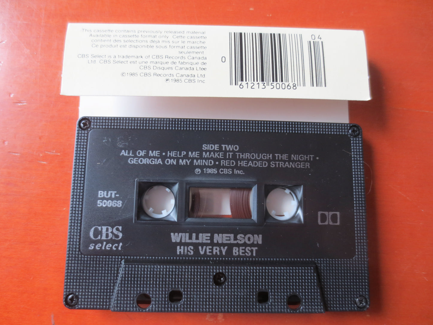 WILLIE NELSON, His Very BEST, Willie Nelson Tape, Willie Nelson Album, Tape Cassette, Tape, Country Cassette, Cassette Music