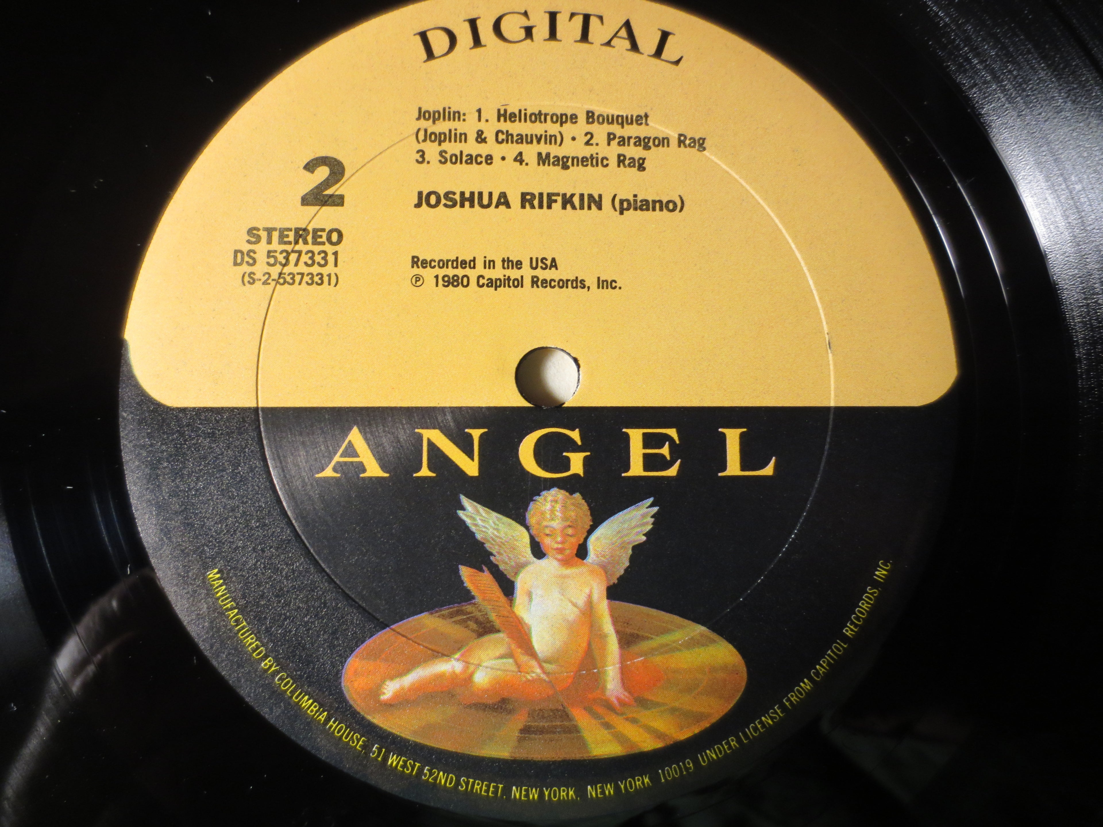 Joshua Rifkin – Digital Ragtime: Music of Scott Joplin (1980) Vinyl LP