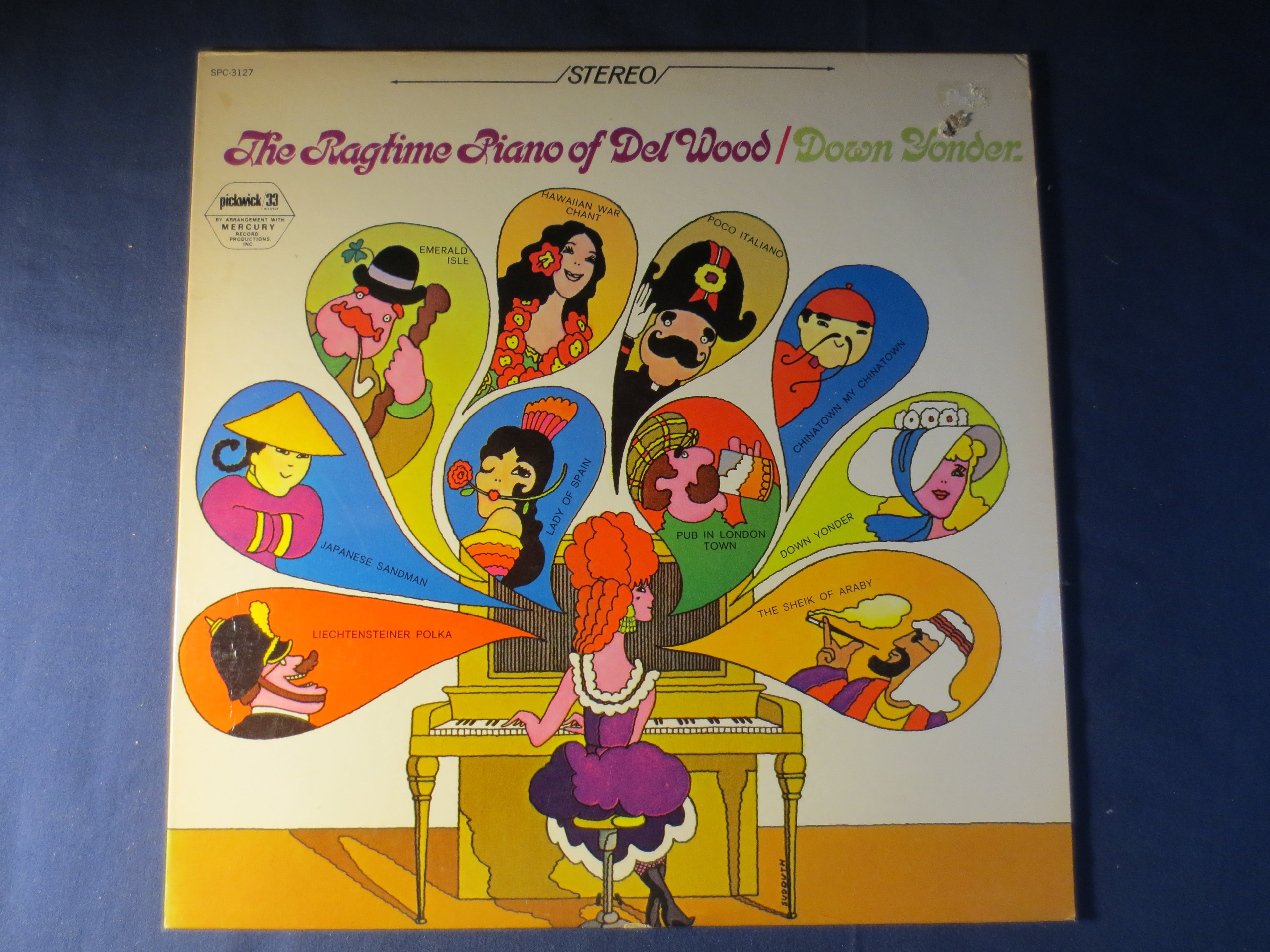 Del Wood – Down Yonder: The Ragtime Piano of Del Wood (1967) Vinyl LP