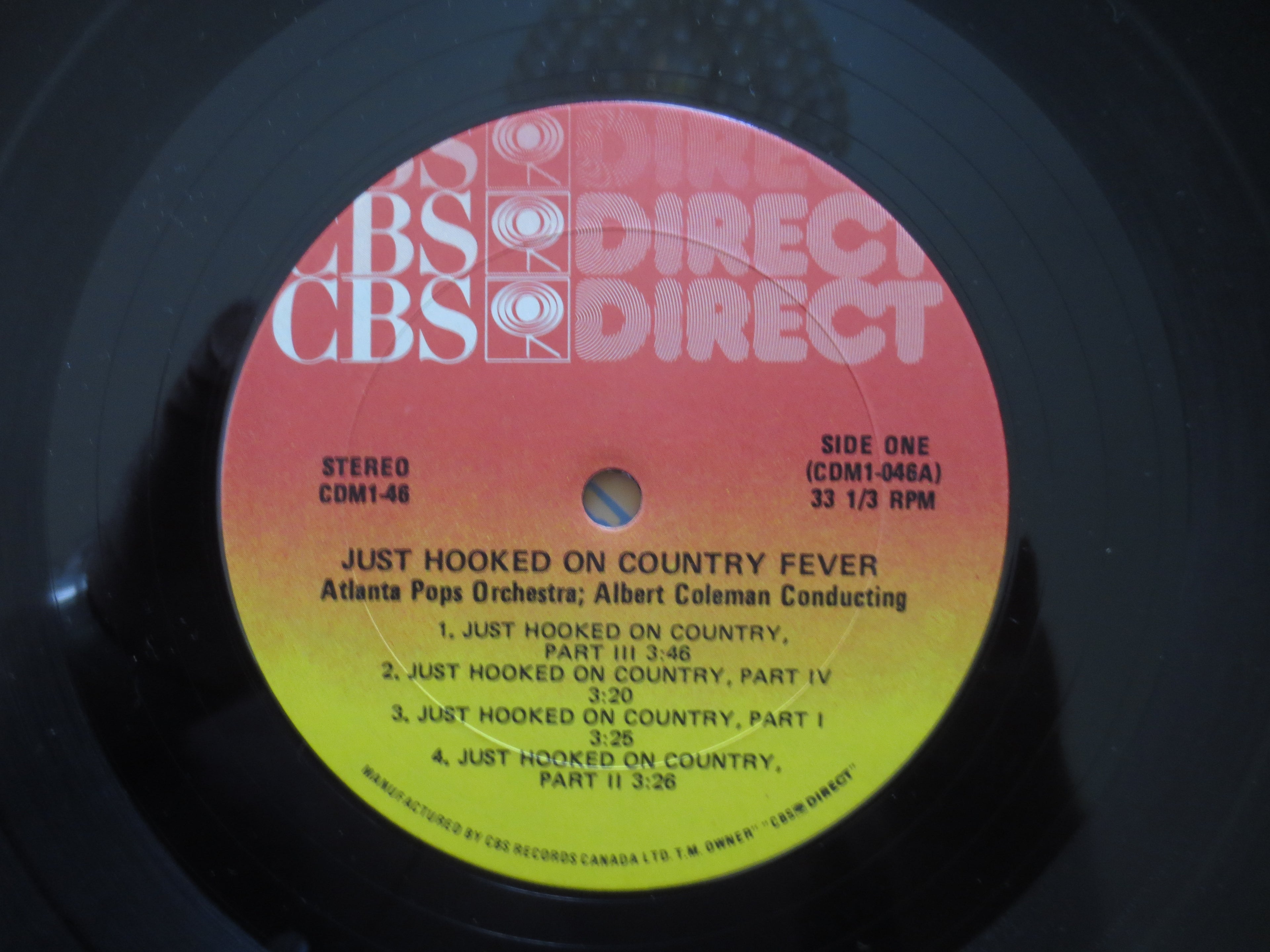 Atlanta Pops Orchestra – Just Hooked on Country Fever (1982) Vinyl LP