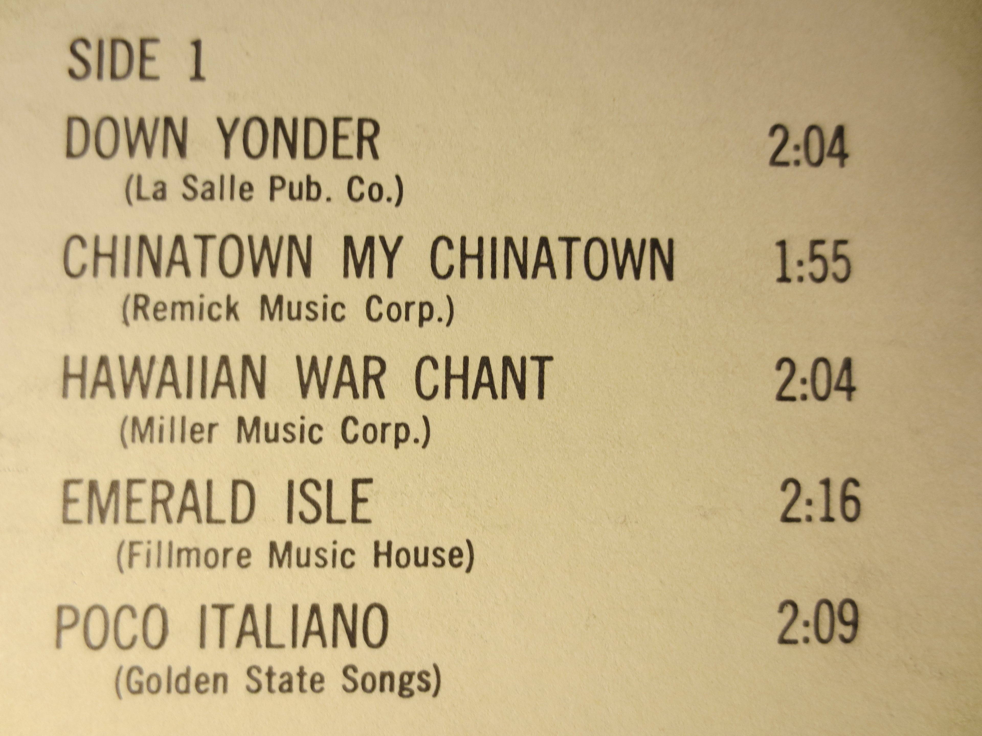 Del Wood – Down Yonder: The Ragtime Piano of Del Wood (1967) Vinyl LP