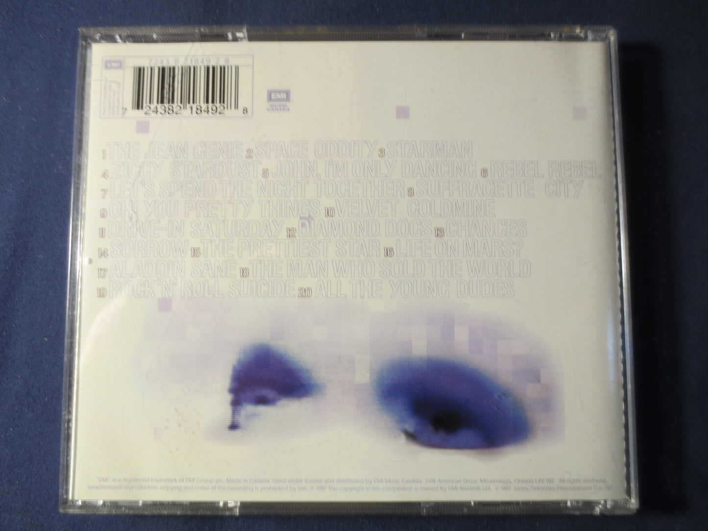 DAVID BOWIE, The BEST of, David Bowie Cd, David Bowie lp, David Bowie Music, David Bowie Songs, Rock Cds, 1997 Compact Discs