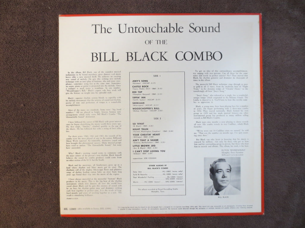 Bill Black – Untouchable Sound (1962) Vinyl LP