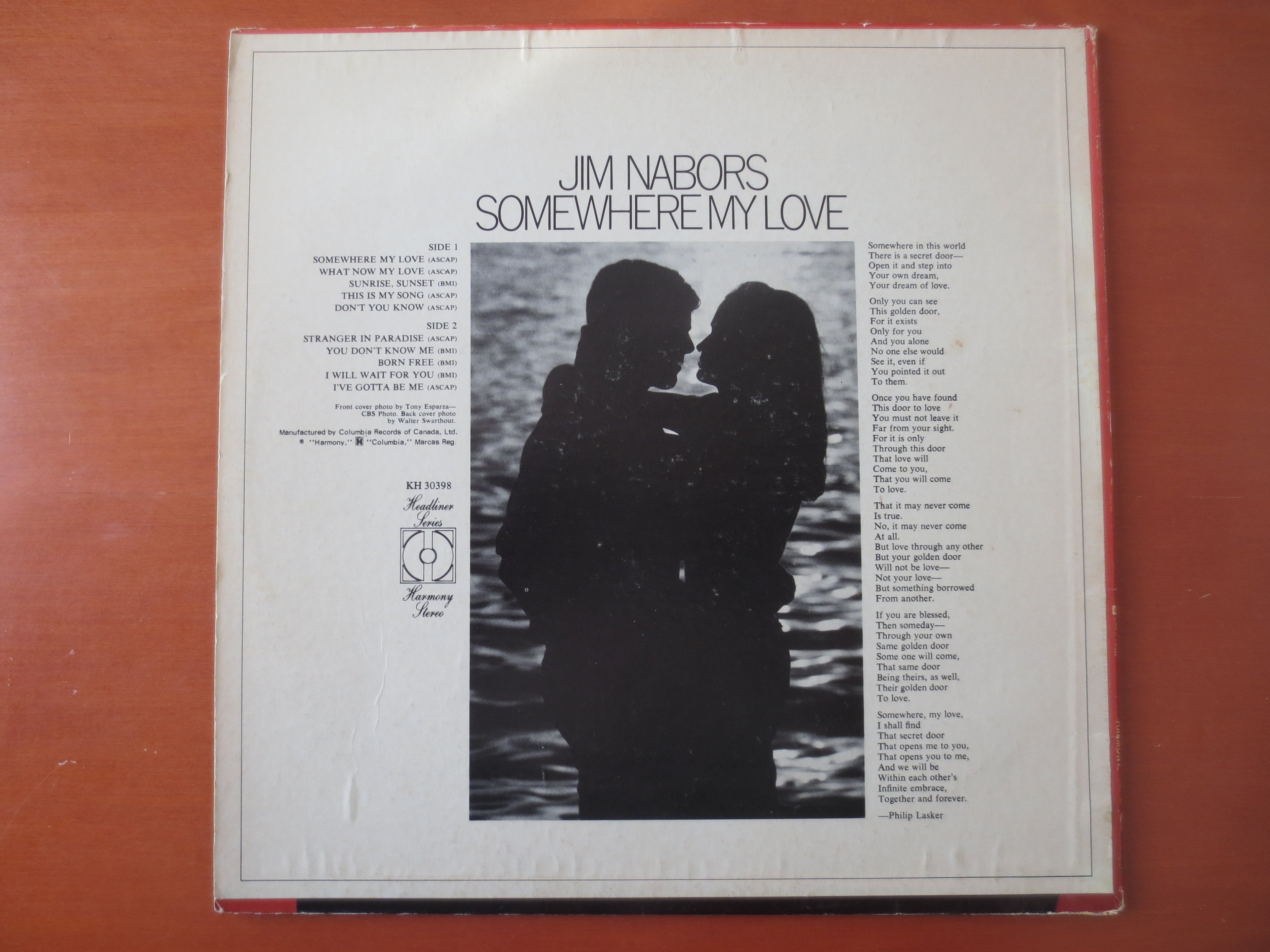 Jim Nabors – Somewhere My Love (1971) Vinyl LP