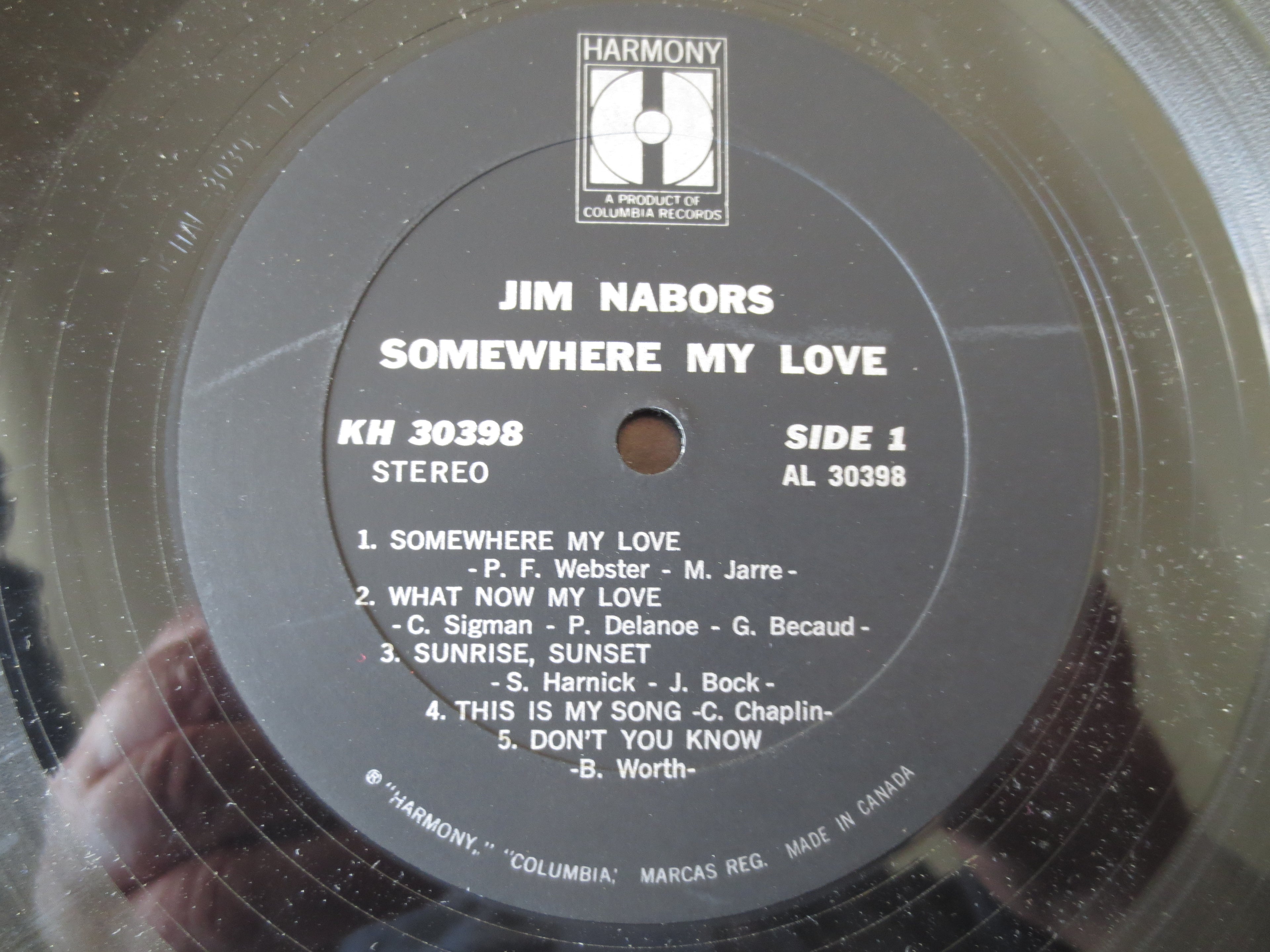 Jim Nabors – Somewhere My Love (1971) Vinyl LP