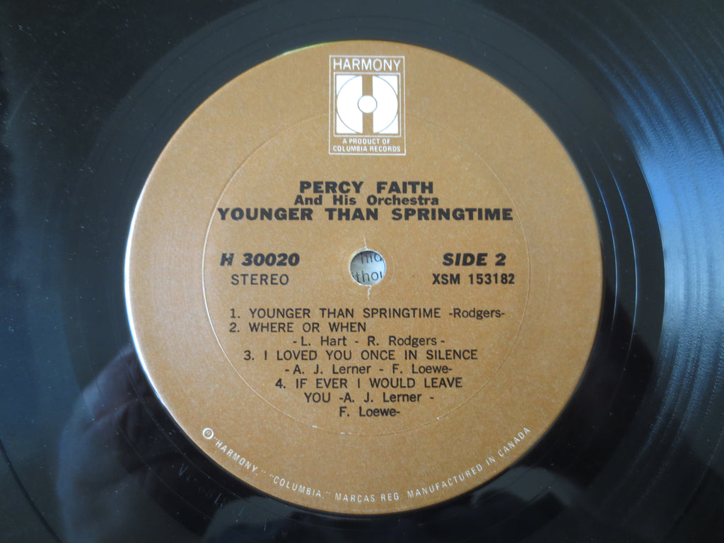 Percy Faith – Younger Than Springtime (1967) Vinyl LP
