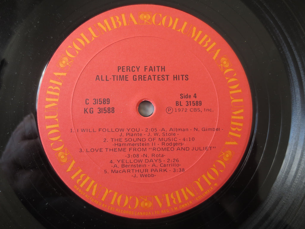 Percy Faith – All-Time Greatest Hits (1972) Double Vinyl LP