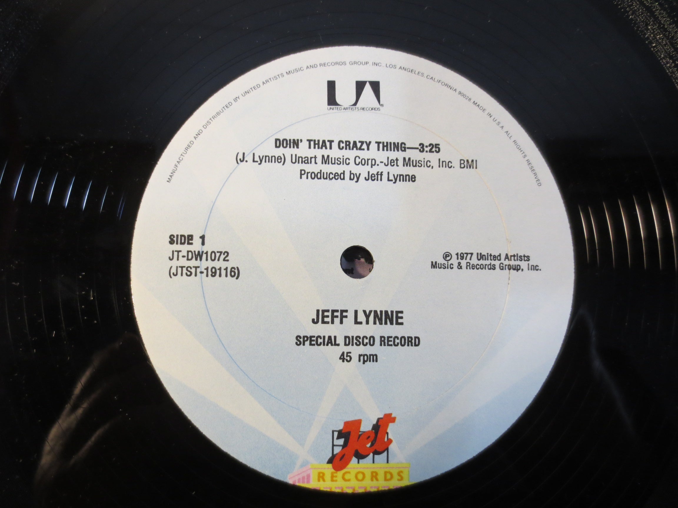 Jeff Lynne – Doin' That Crazy Thing (1977) Vinyl EP