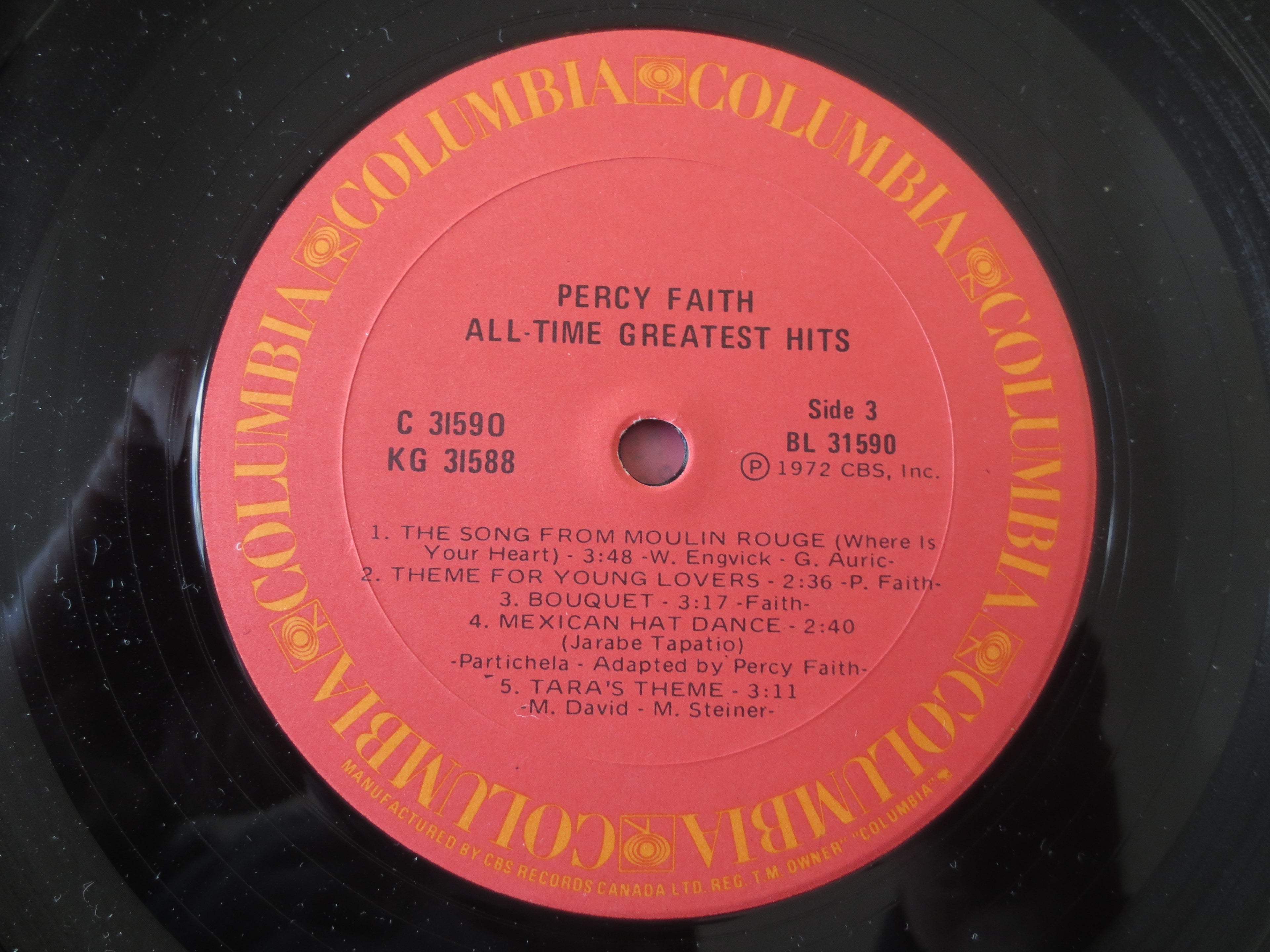 Percy Faith – All-Time Greatest Hits (1972) Double Vinyl LP