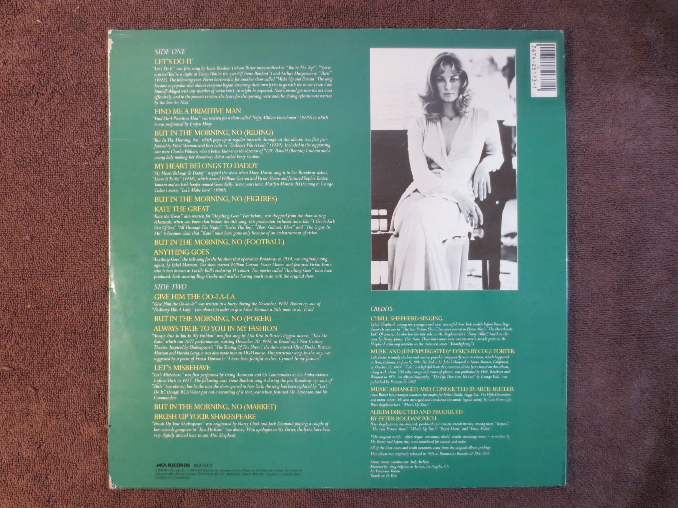 Cybill Shepherd – Does It to Cole Porter (1974) Vinyl LP