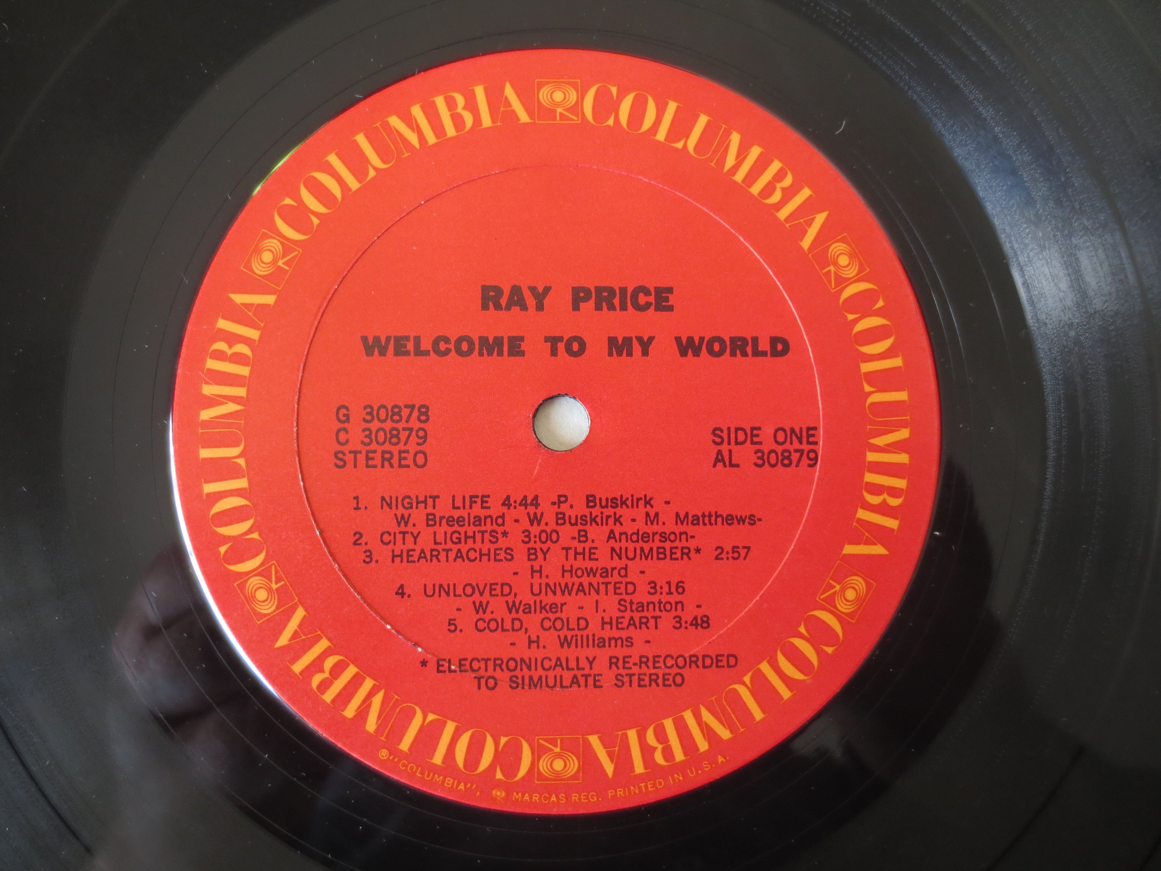 Ray Price – Welcome to My World (1971) Vinyl 2xLP