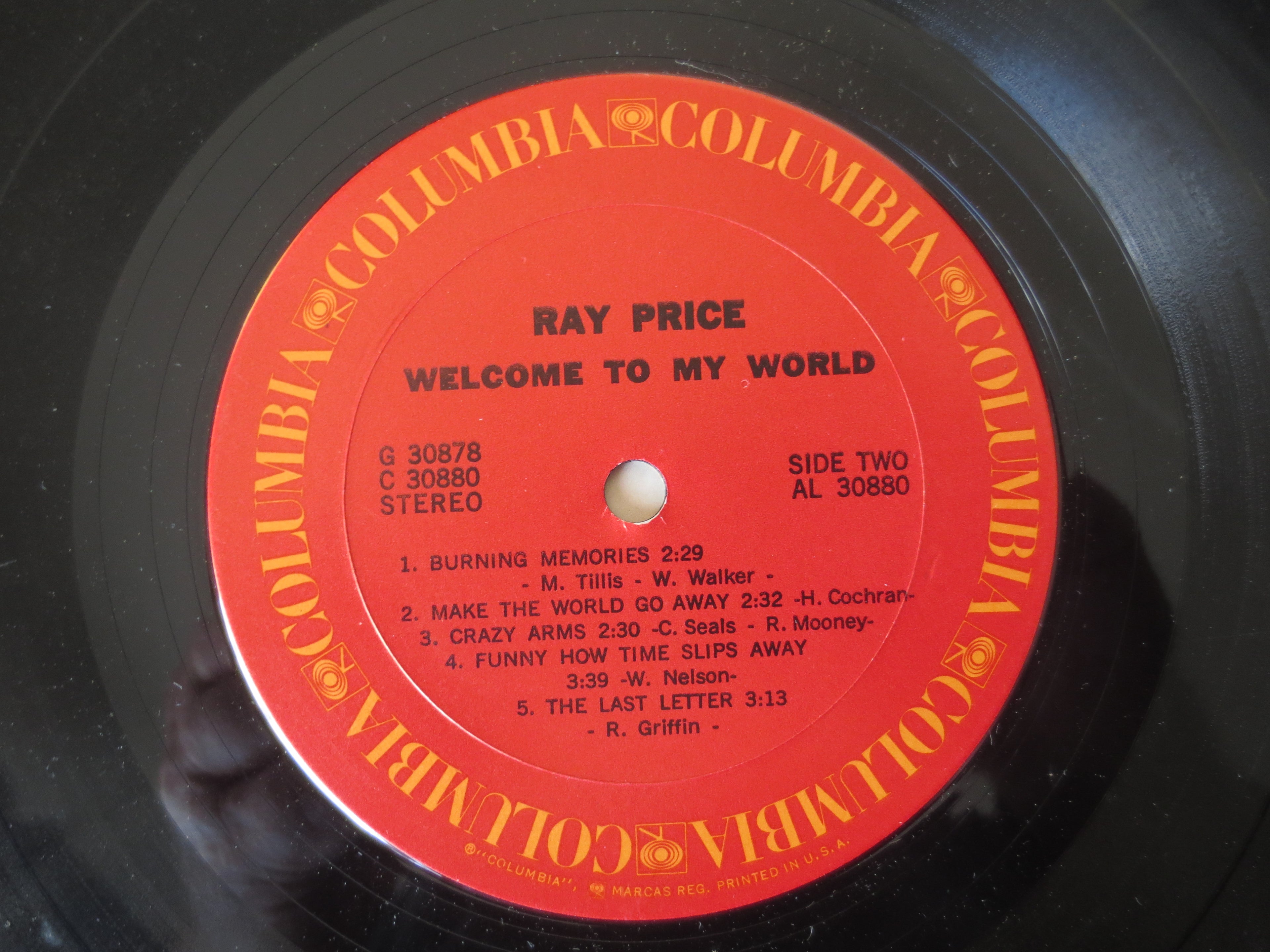 Ray Price – Welcome to My World (1971) Vinyl 2xLP