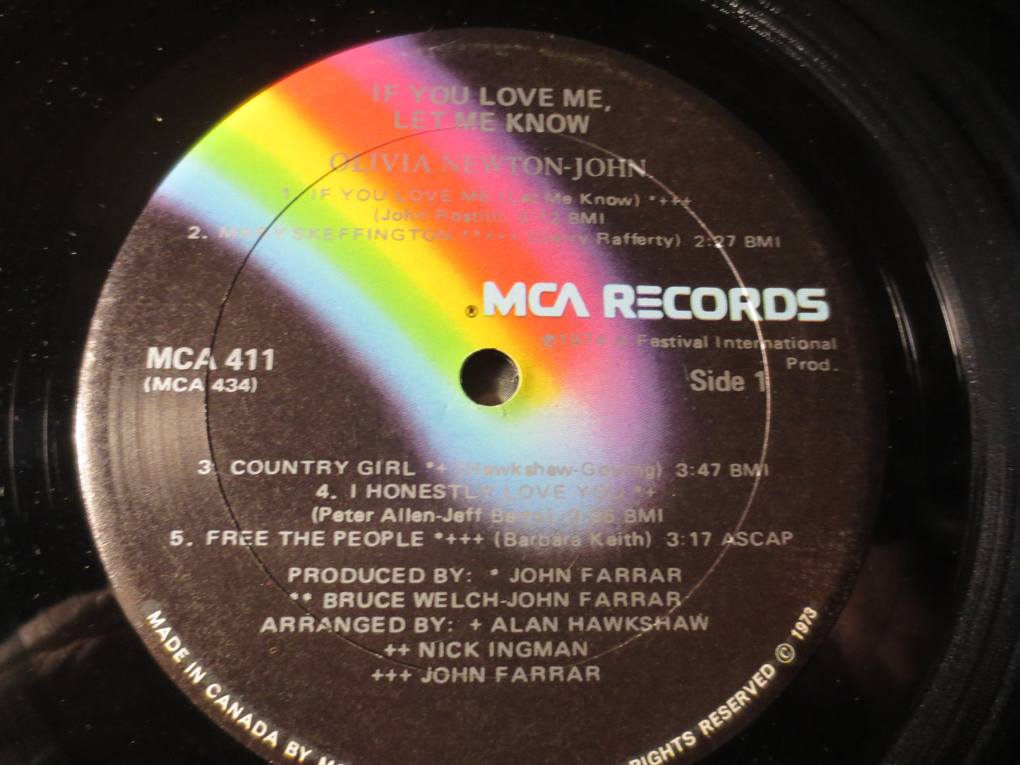 OLIVIA NEWTON-JOHN, If You Love Me, Let Me Know, Pop Record, Vintage Vinyl, Record Vinyl, Records, Vinyl Lps, 1974 Records