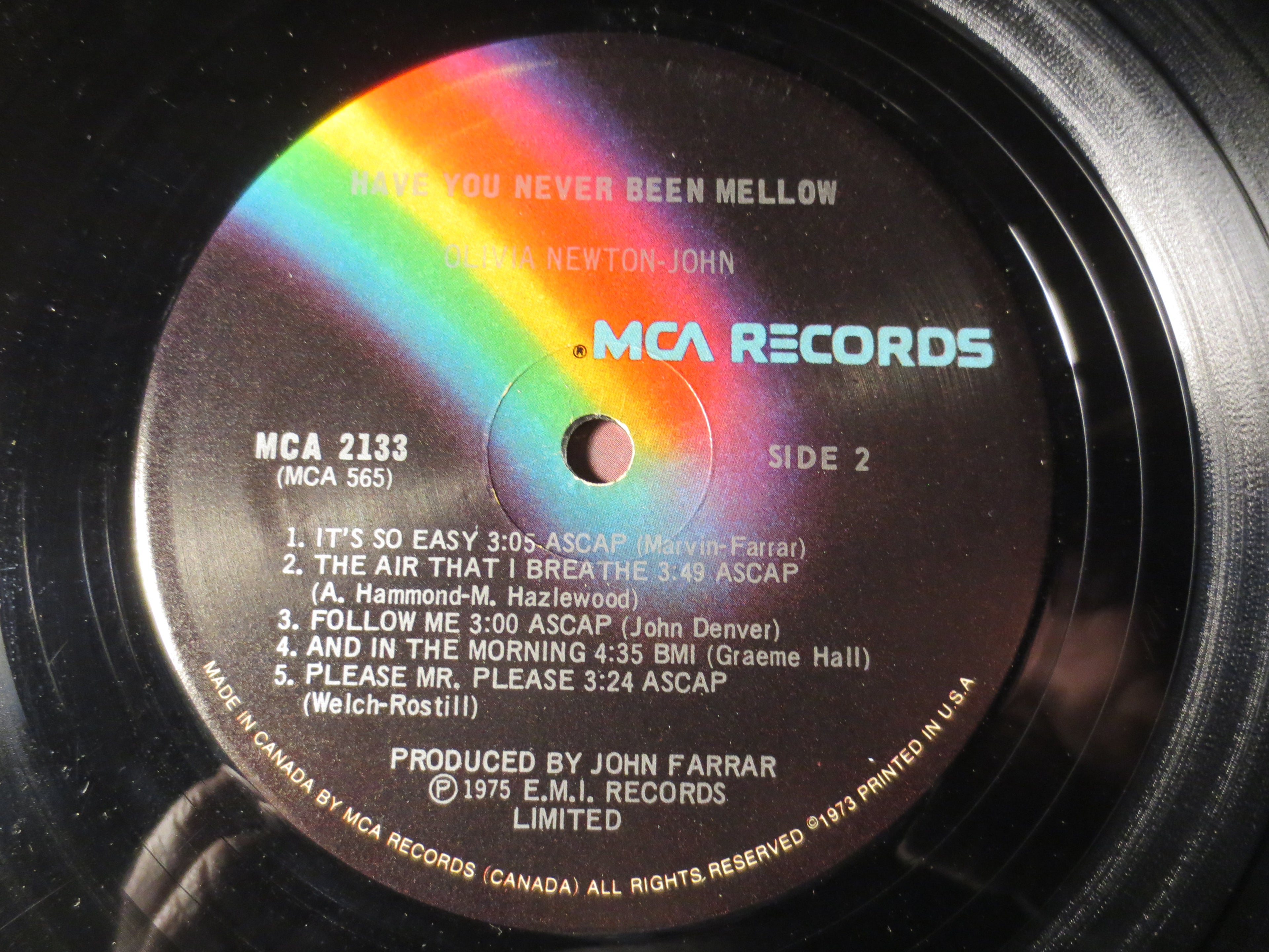 Olivia Newton-John – Have You Never Been Mellow (1975) Vinyl LP
