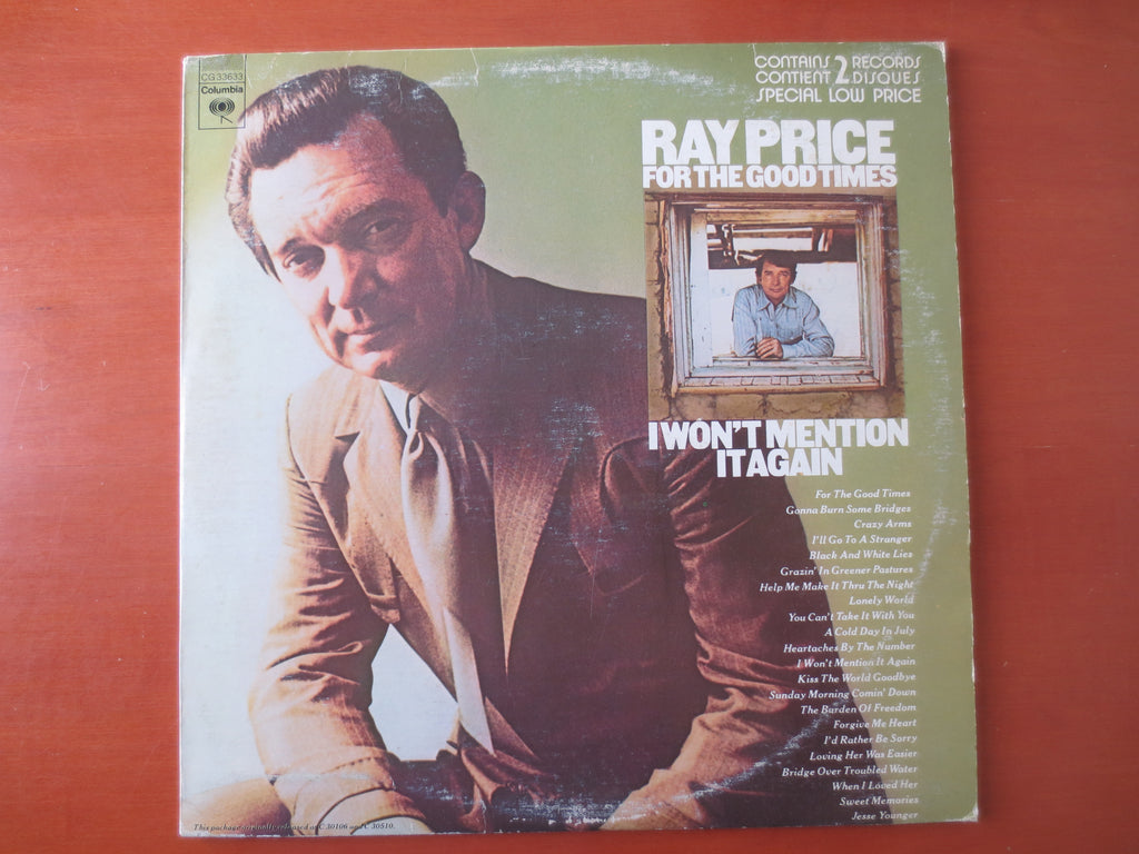 Ray Price – I Won't Mention It Again / For the Good Times (1975) Double Vinyl LP
