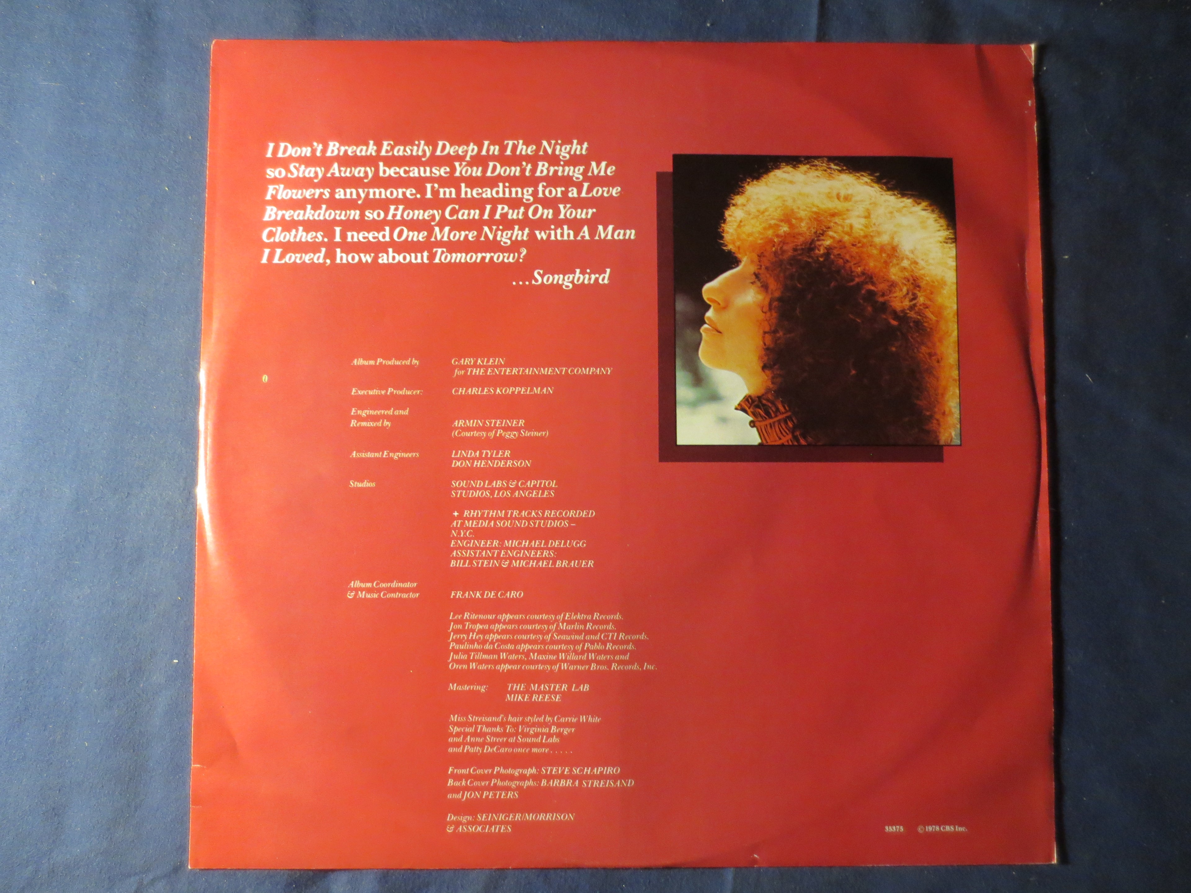 Barbra Streisand – Songbird (1978) Vinyl LP