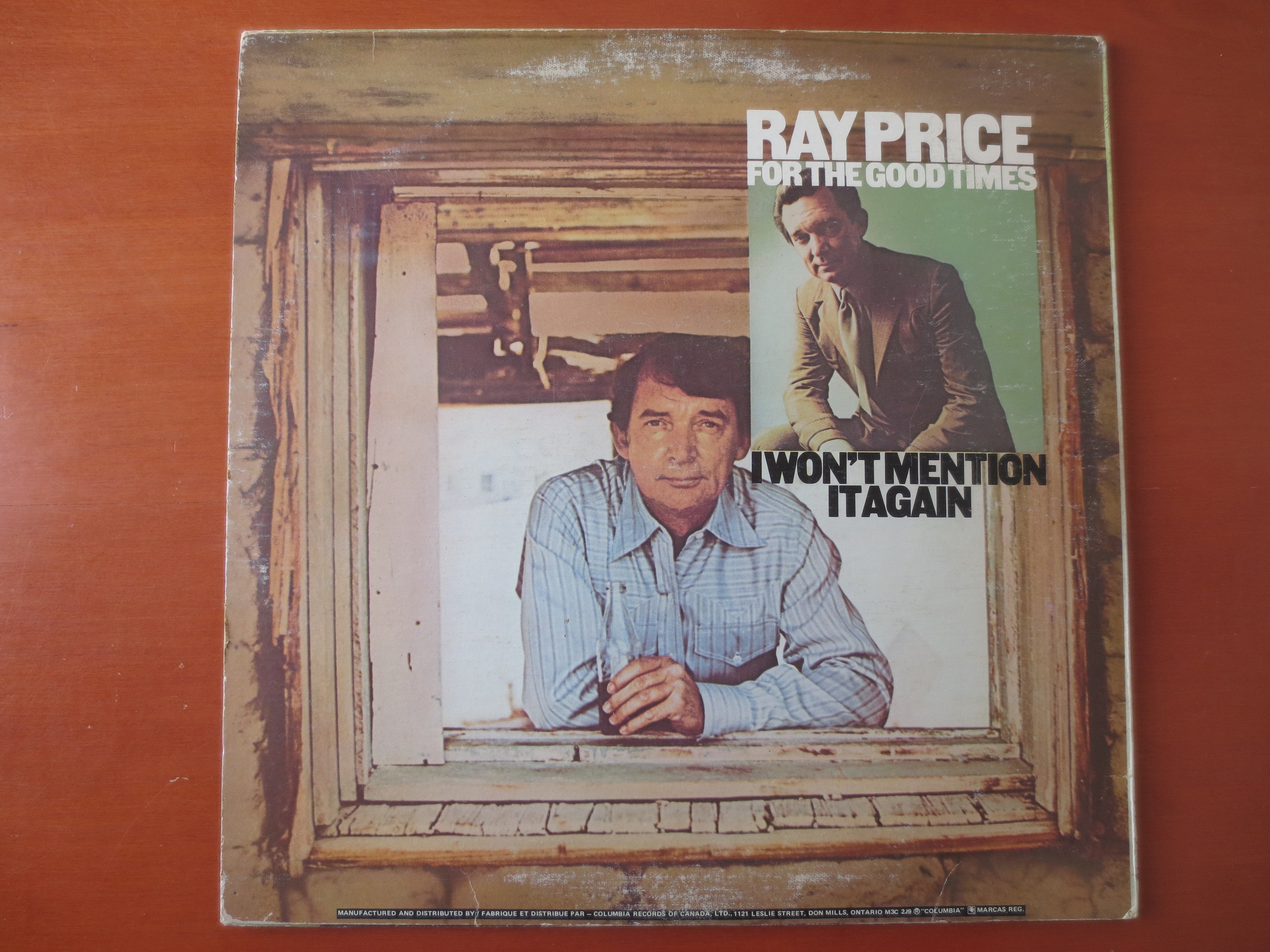 Ray Price – I Won't Mention It Again / For the Good Times (1975) Double Vinyl LP