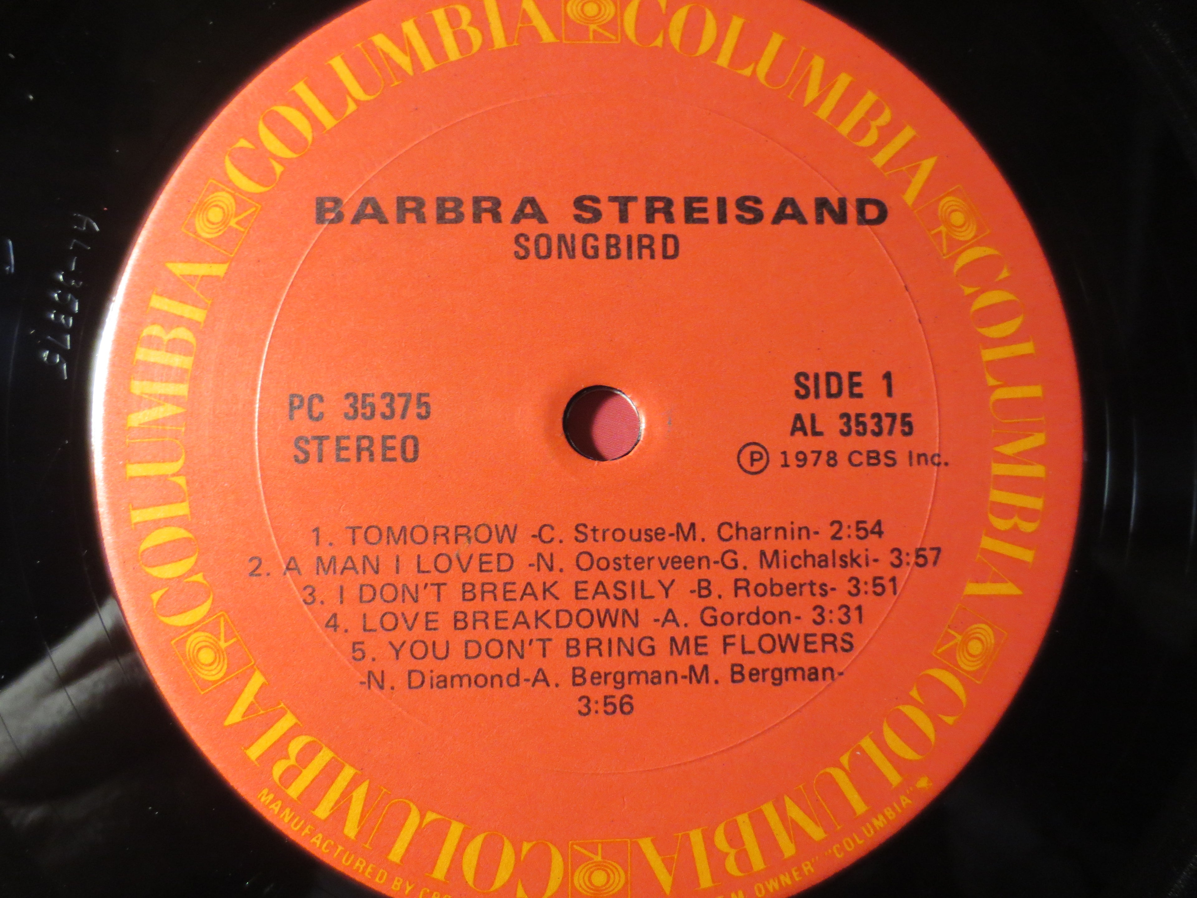 Barbra Streisand – Songbird (1978) Vinyl LP