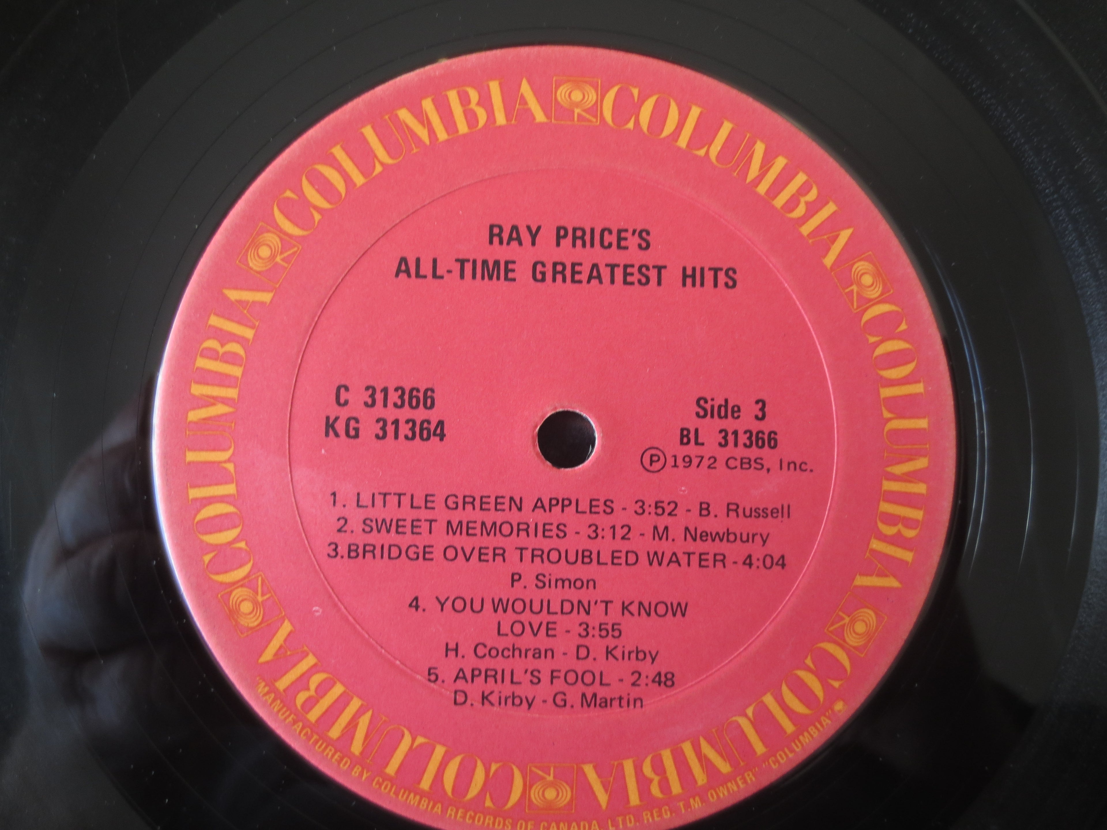 Ray Price – Welcome to My World (1972) Double Vinyl LP