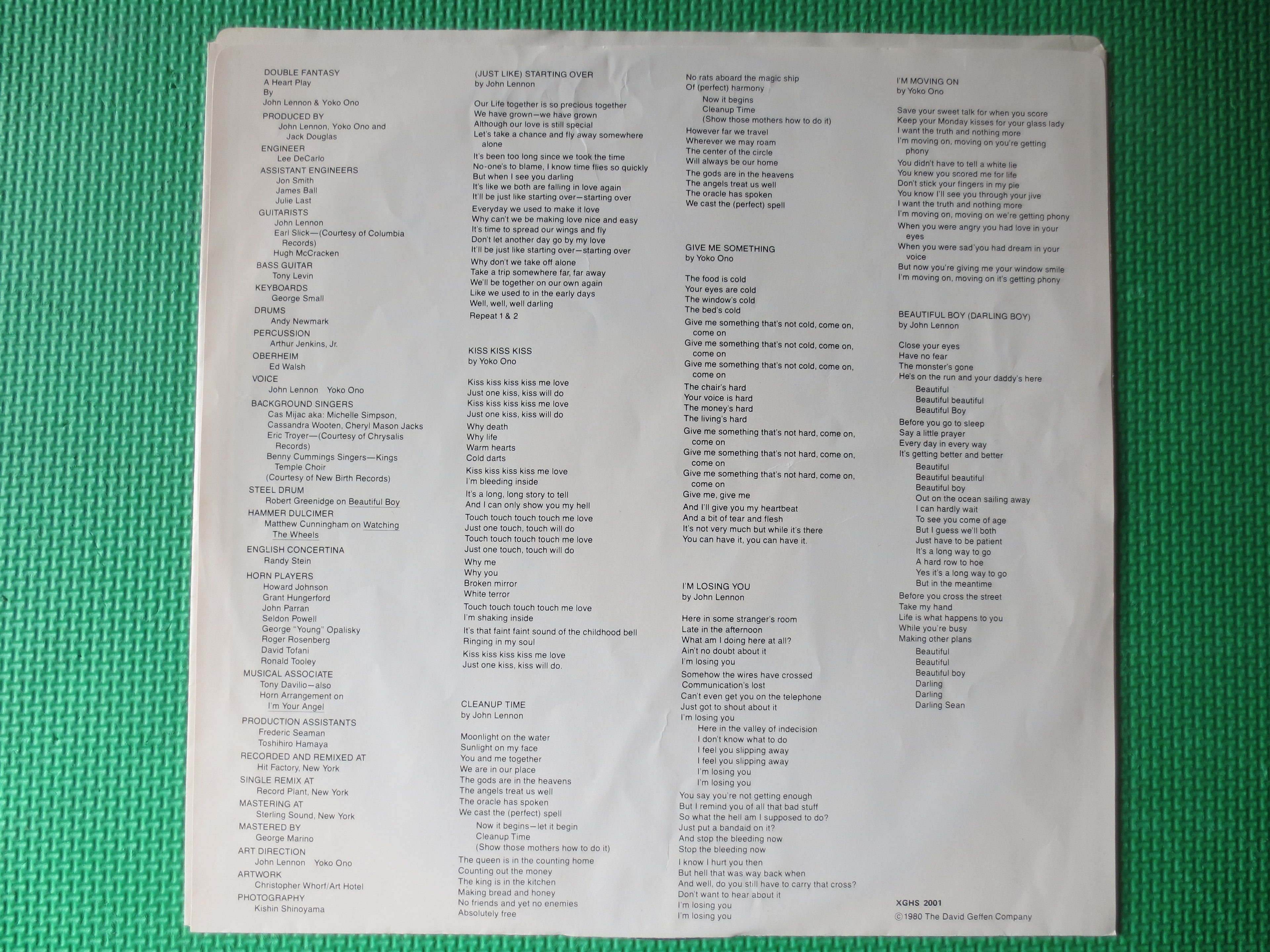 John Lennon – Double Fantasy (1980) Vinyl LP