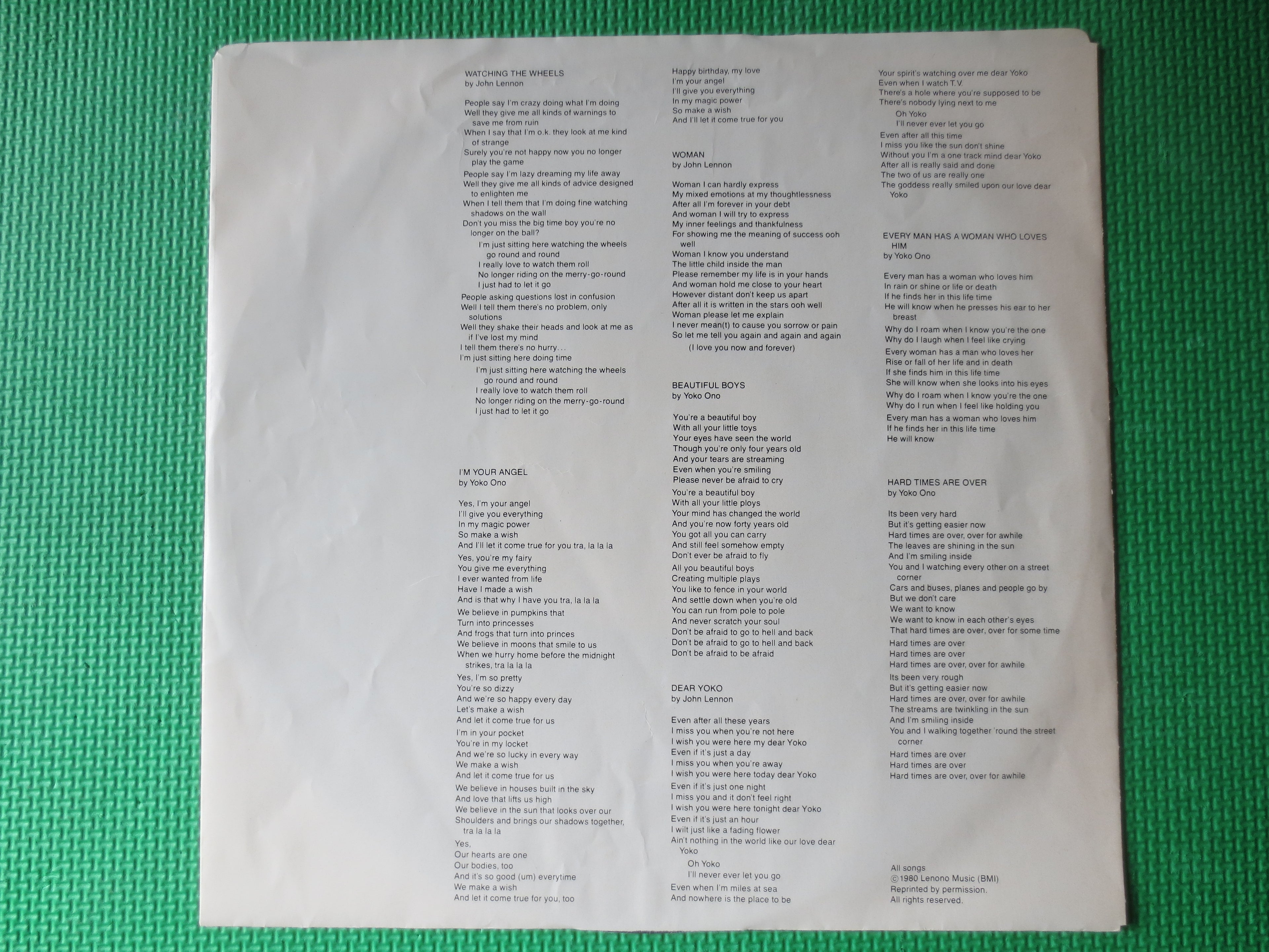 John Lennon – Double Fantasy (1980) Vinyl LP