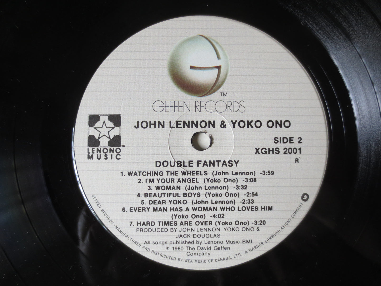 JOHN LENNON, Double Fantasy, Beatles Records, John Lennon Record, John Lennon Album, John Lennon Lp, Rock Lp,1980 Records