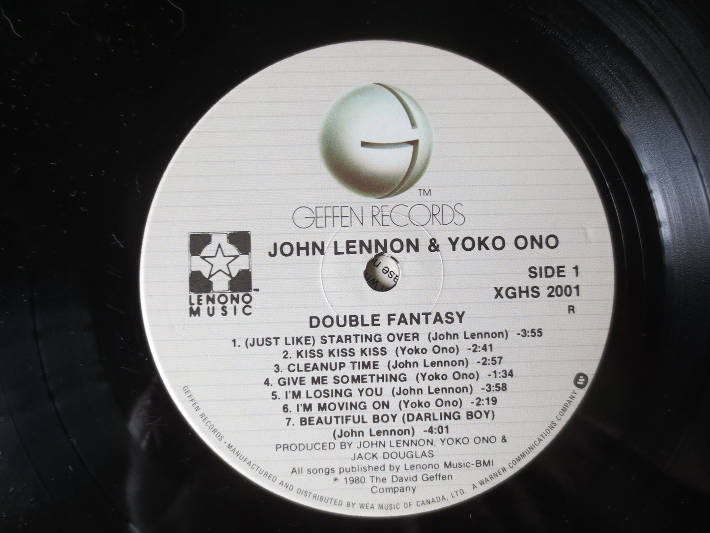 JOHN LENNON, Double Fantasy, Beatles Records, John Lennon Record, John Lennon Album, John Lennon Lp, Rock Lp,1980 Records