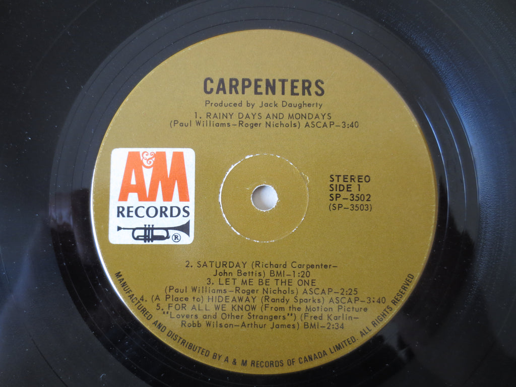The Carpenters – The Carpenters (1971) Vinyl LP