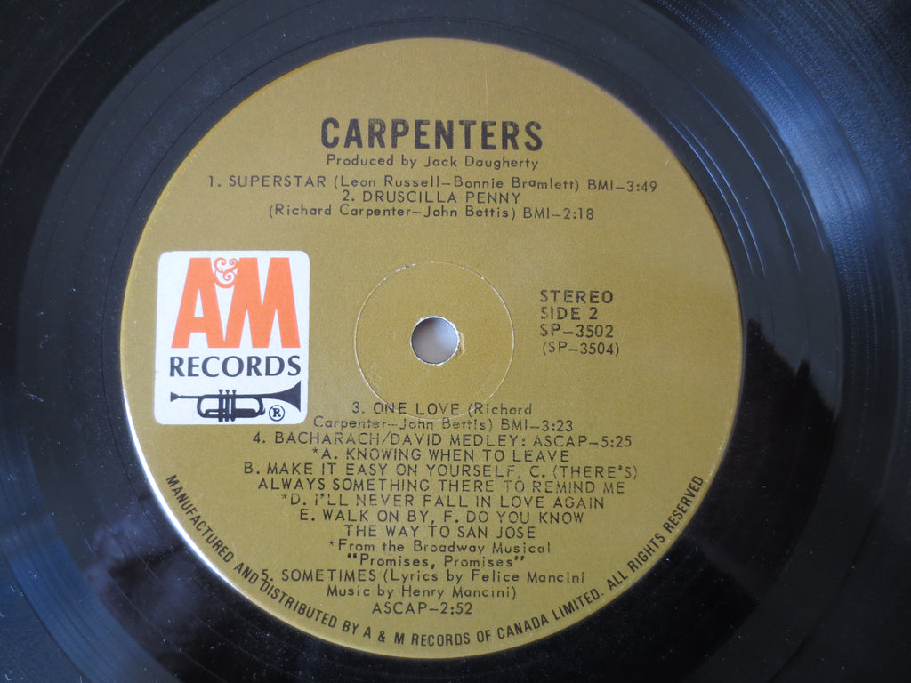 The Carpenters – The Carpenters (1971) Vinyl LP