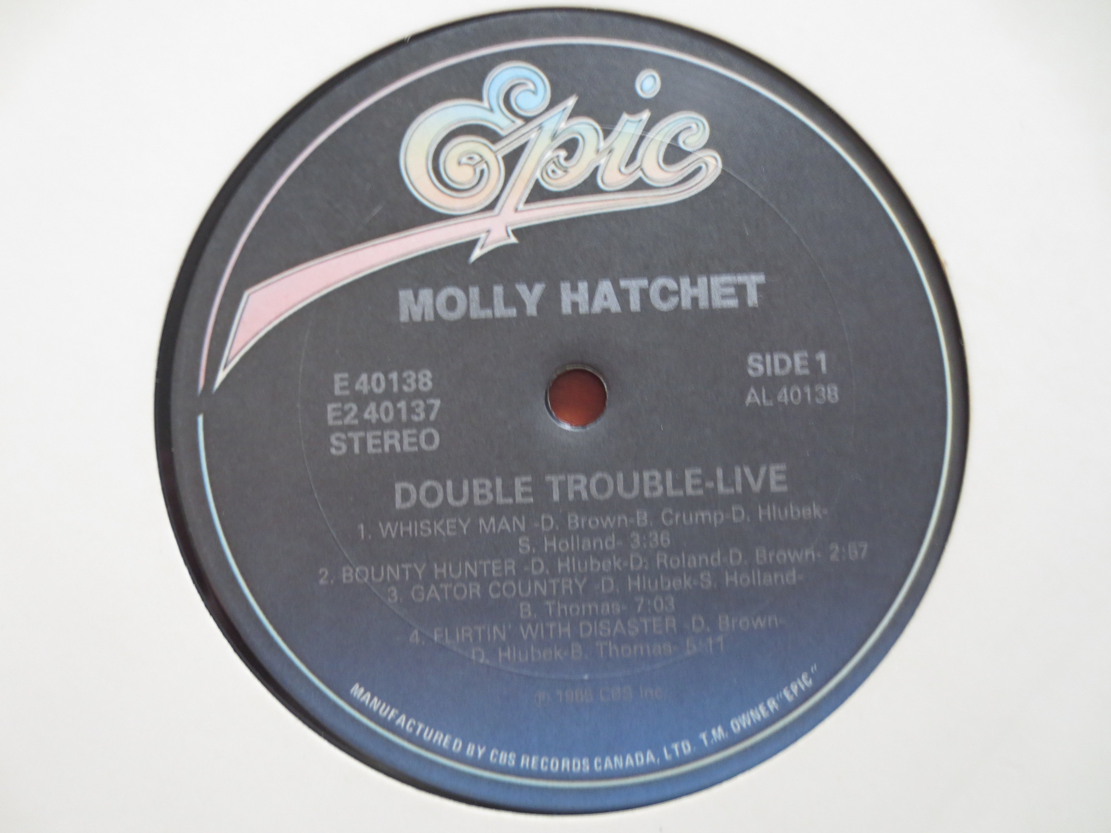 Molly Hatchet – Double Trouble Live, Disc 1 (1985) Vinyl LP