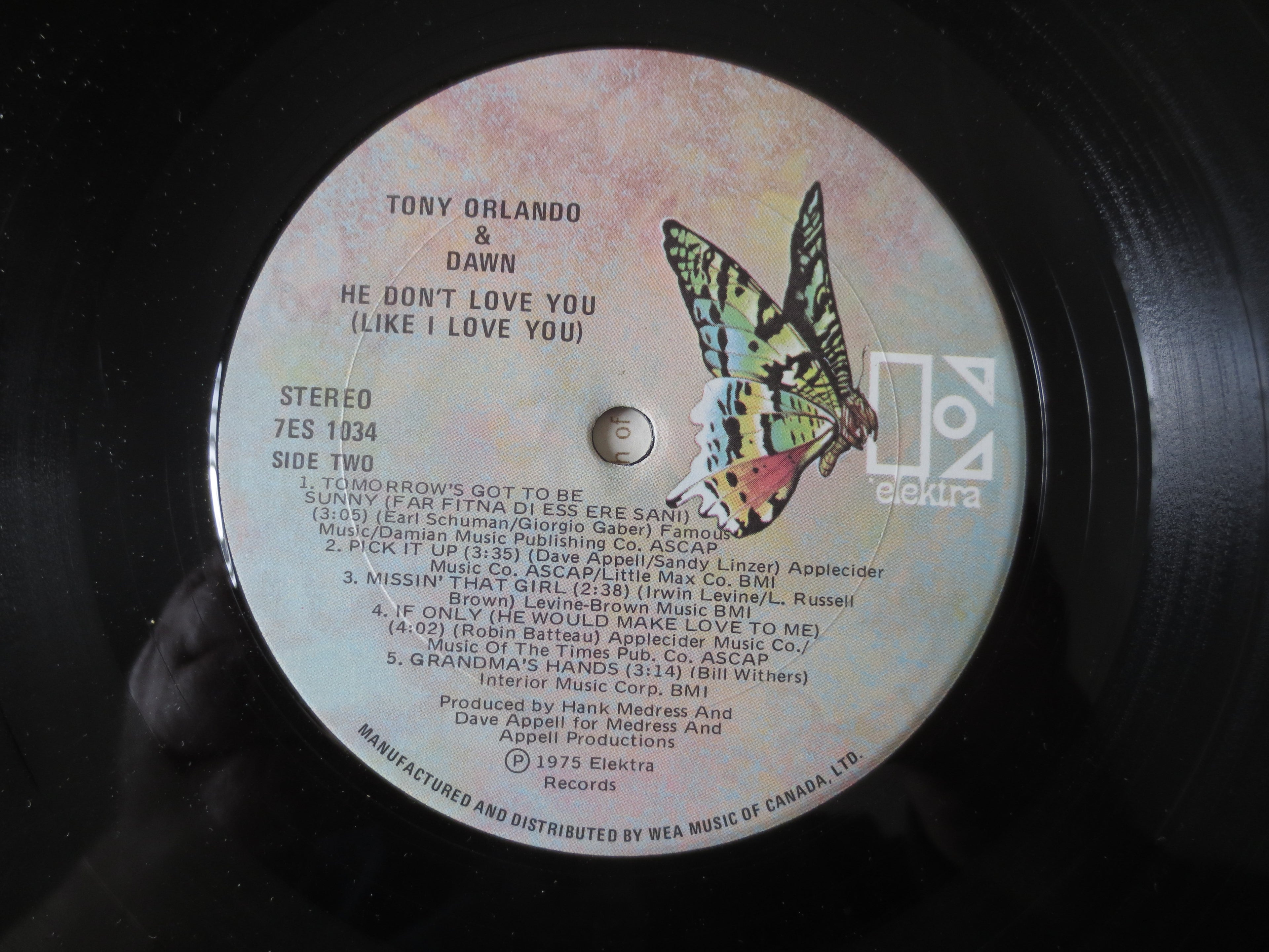 Tony Orlando & Dawn – He Don't Love You (1975) Vinyl LP