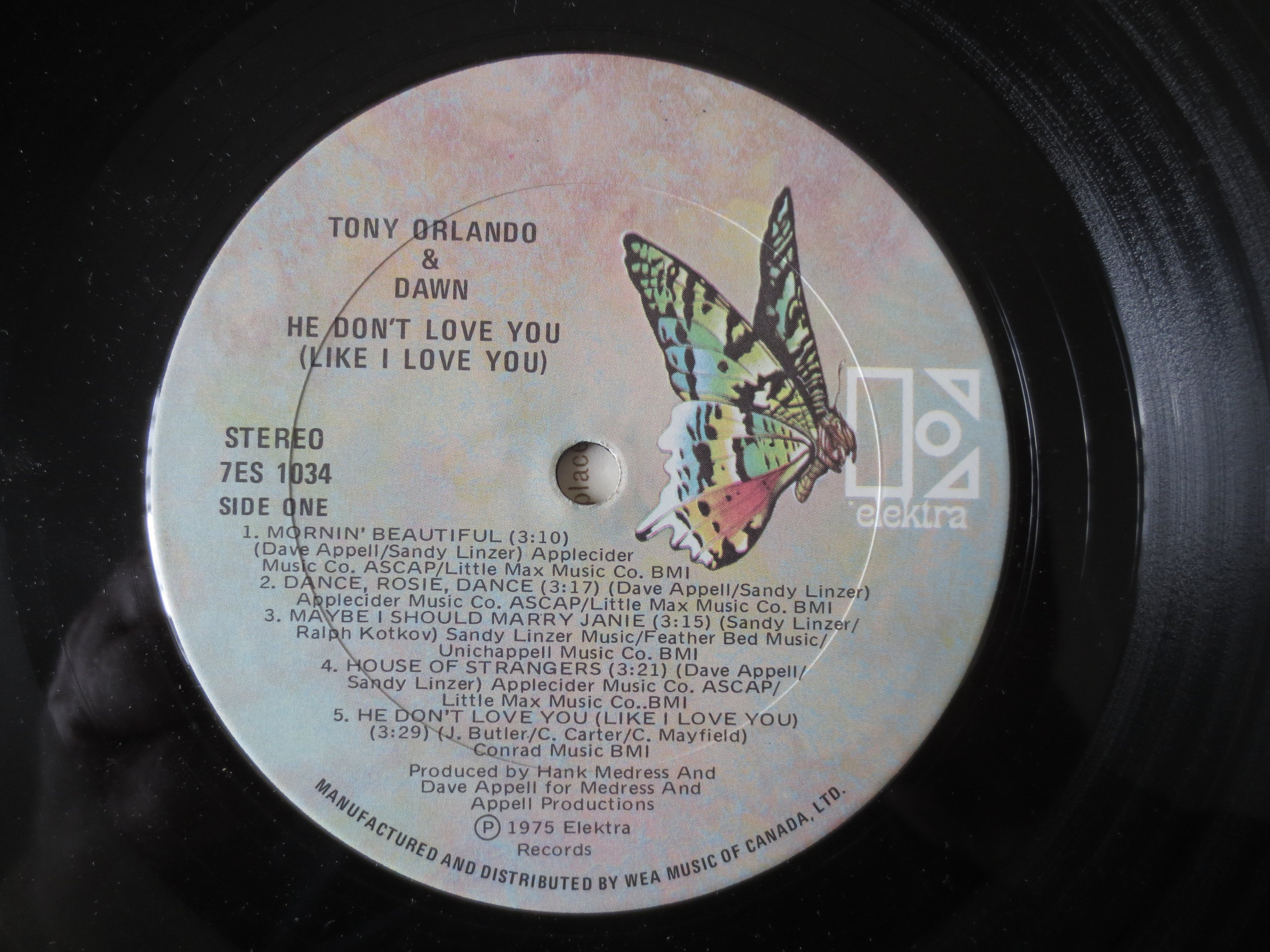 Tony Orlando & Dawn – He Don't Love You (1975) Vinyl LP