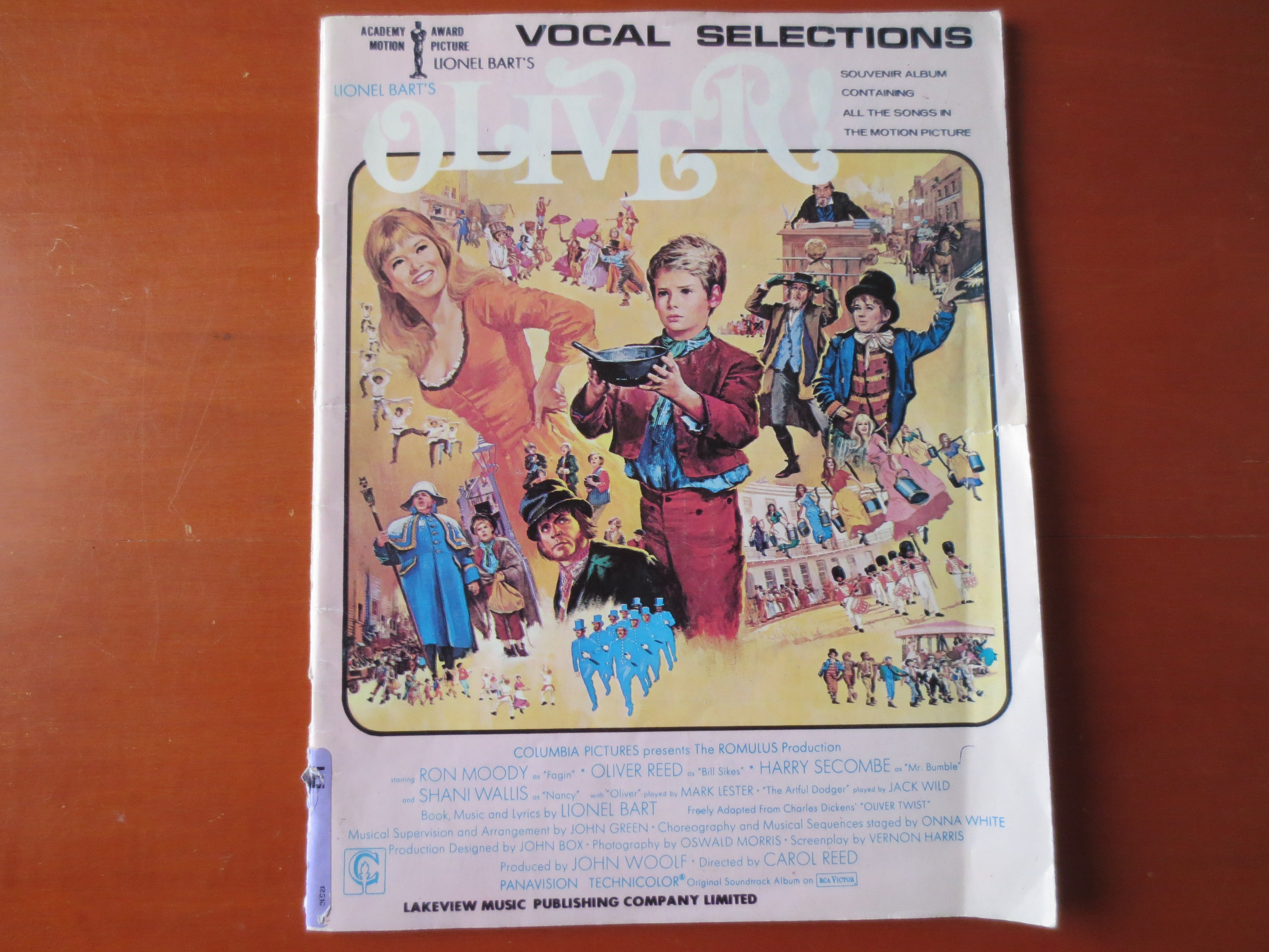 Oliver! – Original Motion Picture Soundtrack Songbook Sheet Music