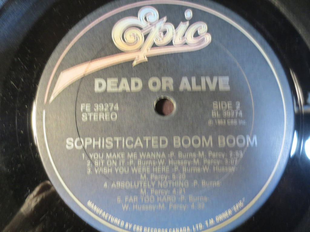 Dead or Alive – Sophisticated Boom Boom (1984) Vinyl LP