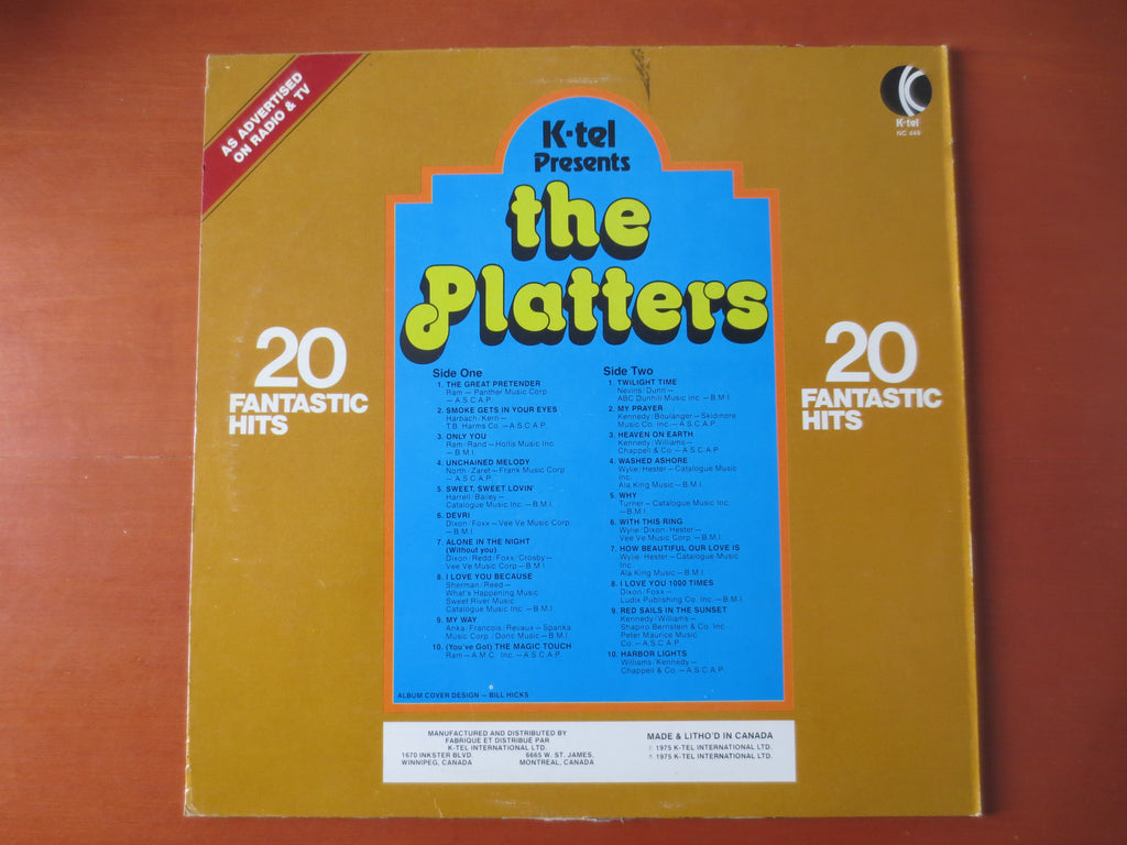 The Platters – 20 Fantastic Hits (1975) Vinyl LP