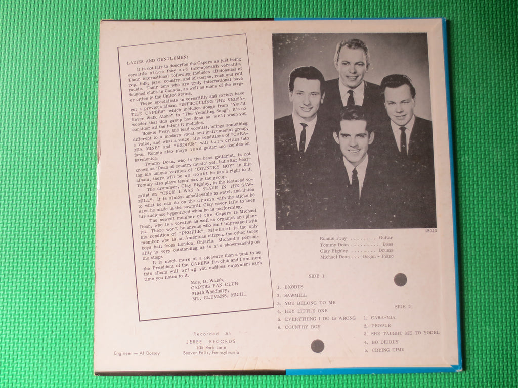 The Versatile Capers – Get Caperized (1966) Vinyl LP